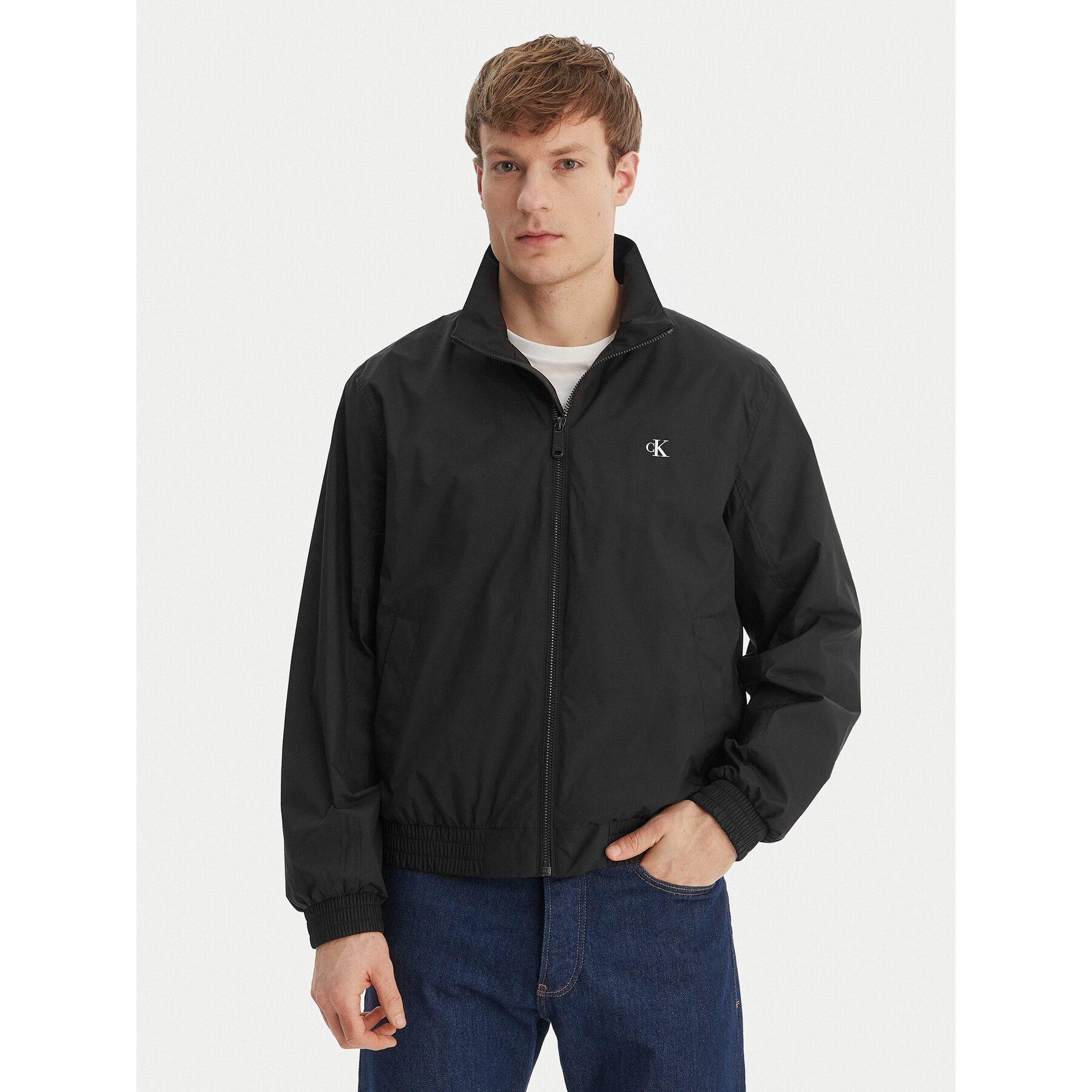 Calvin Klein Jeans Kurtka przejściowa Harrington LV04RF520G Czarny Regular Fit