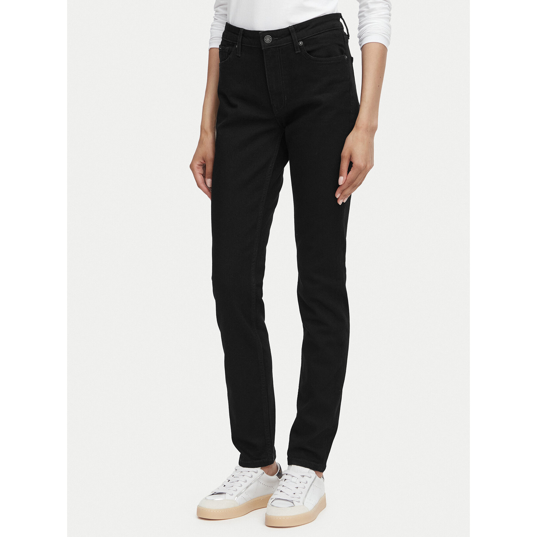 Guess Jeans Jeansy W5YA92 D6311 Czarny Skinny Fit