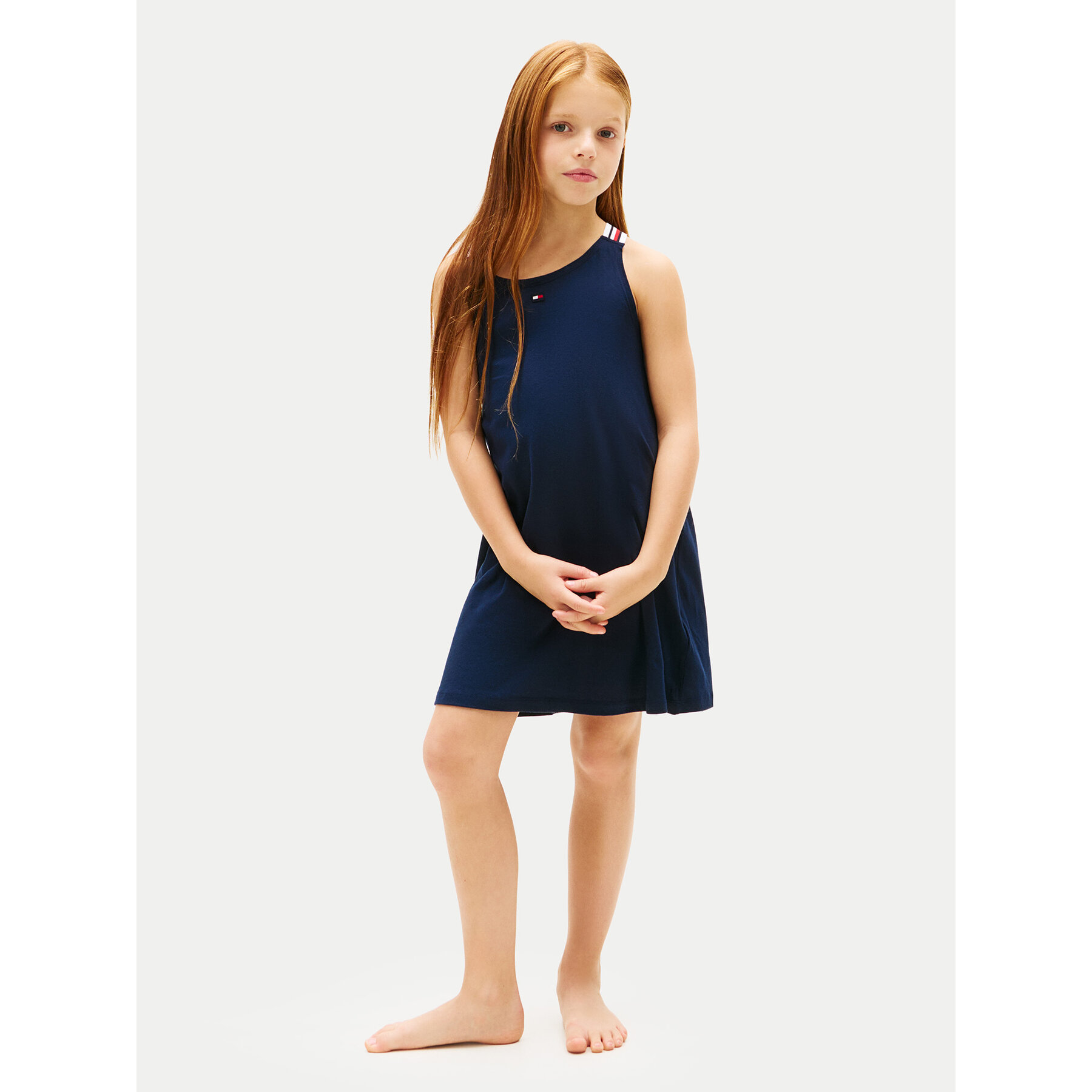 Tommy Hilfiger Sukienka letnia UG0UG00803 Granatowy Regular Fit