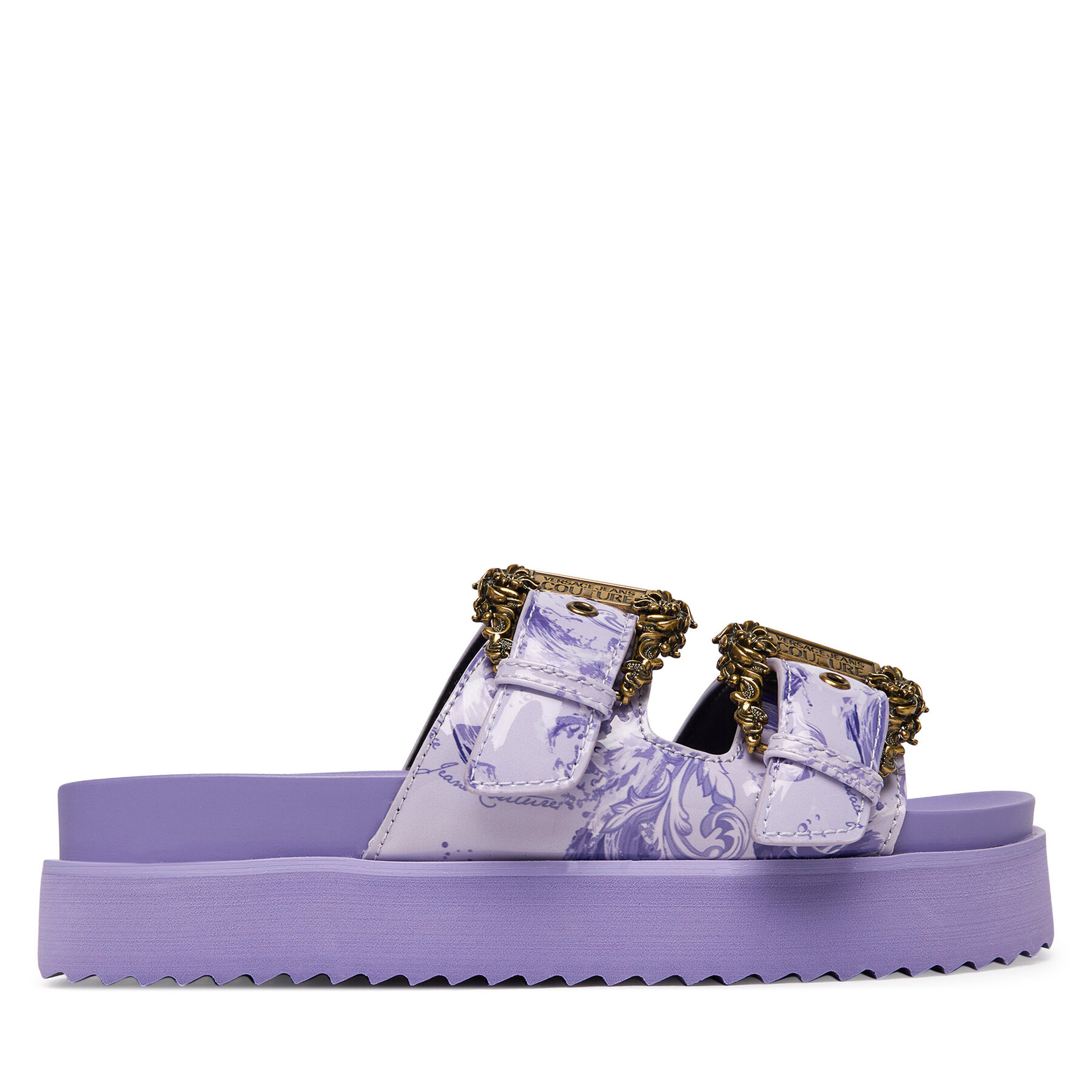 Versace Jeans Couture Klapki 80VA3SM1 ZS366 338 Fioletowy