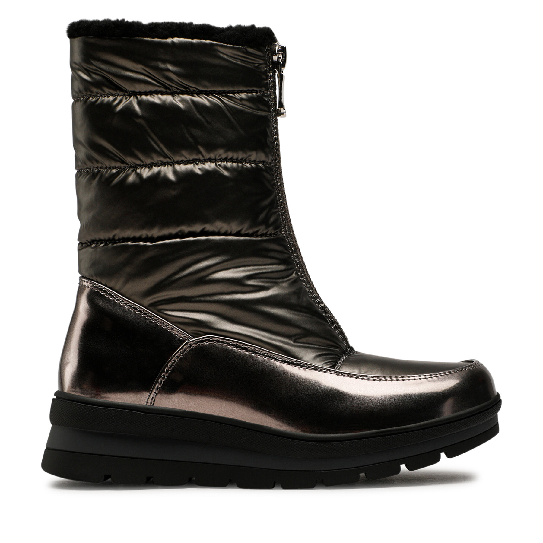 Nelli Blu Śniegowce CS5595-01 Srebrny