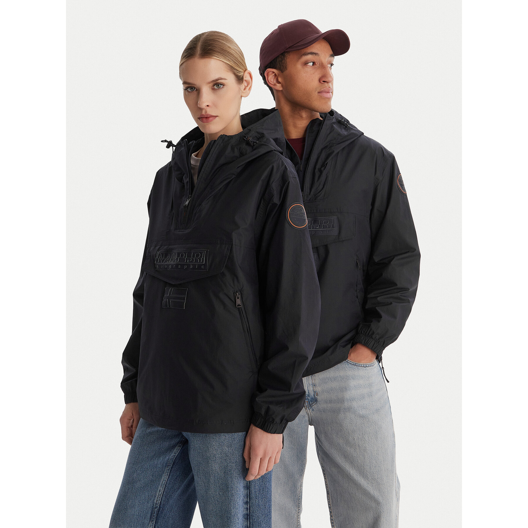 Napapijri Kurtka anorak RF Next WB NP0A4FI3 Granatowy Loose Fit