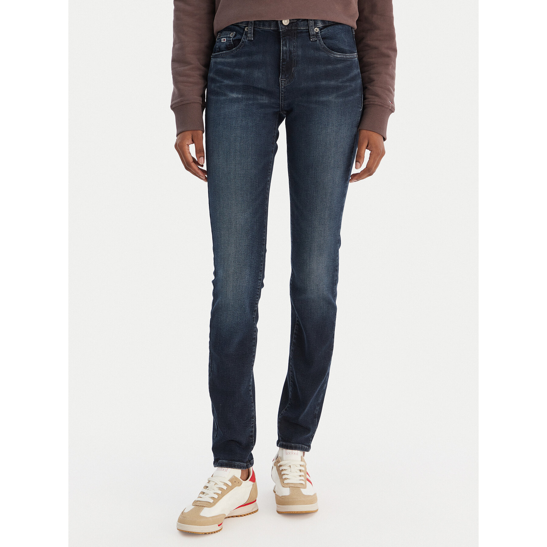 Tommy Jeans Jeansy Sophie DW0DW21387 Granatowy Skinny Fit