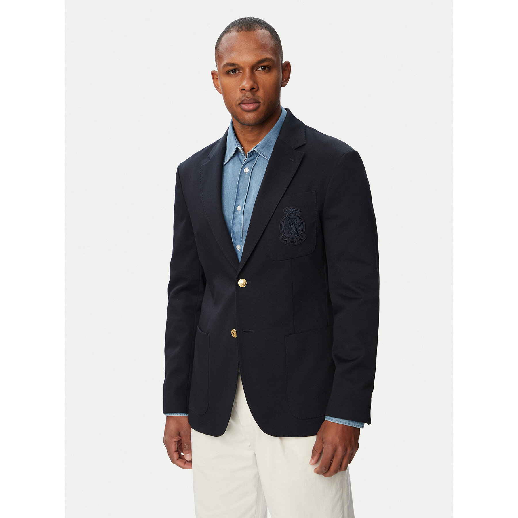 Tommy Hilfiger Marynarka MW0MW43515 Granatowy Regular Fit