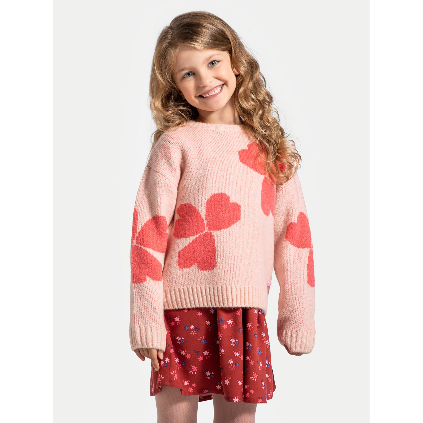 Coccodrillo Sweter ZC4172101HGK Różowy Regular Fit