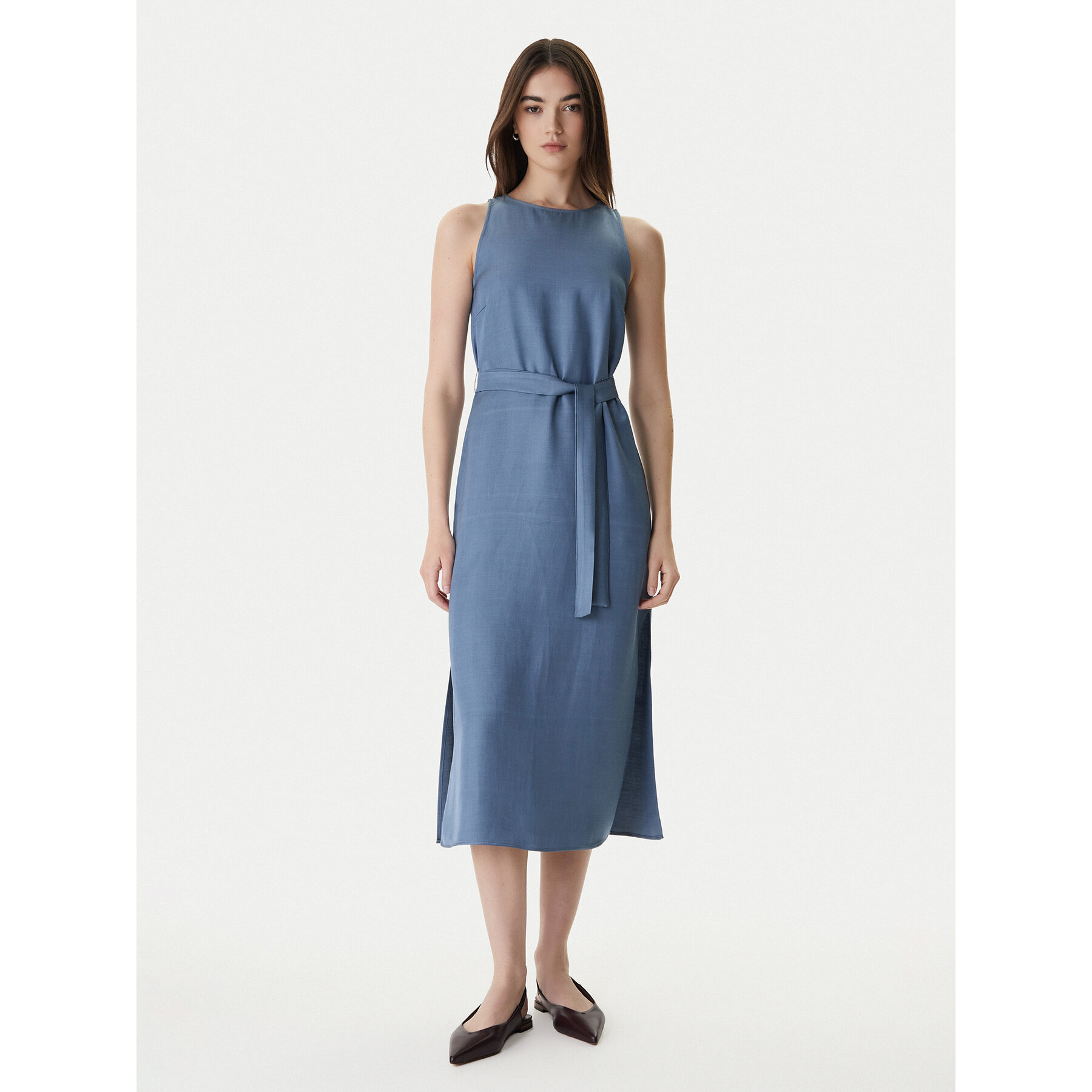 Marella Sukienka letnia Acerbi 2615221091 Granatowy Regular Fit