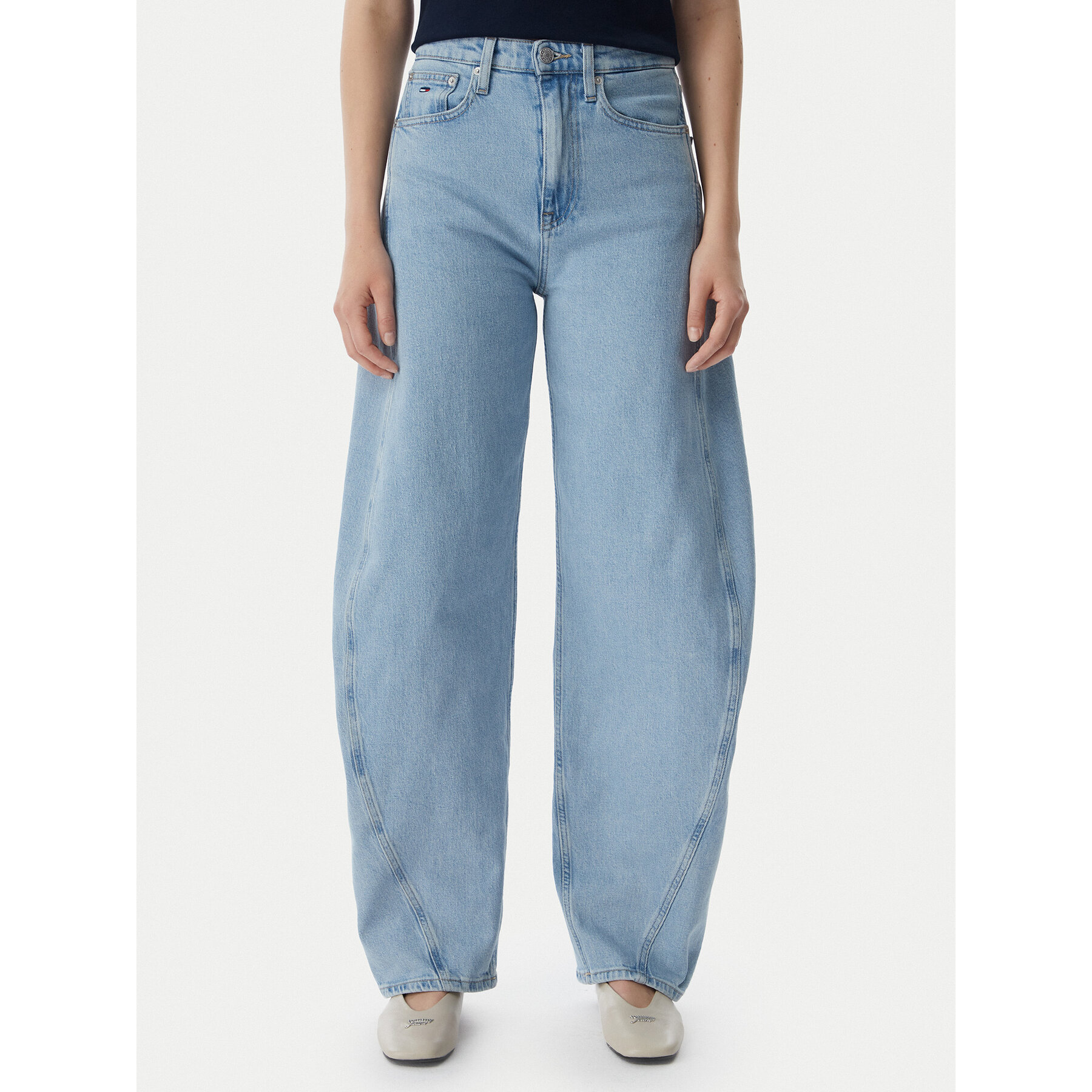 Tommy Jeans Jeansy Ella DW0DW23102 Niebieski Barrel Fit