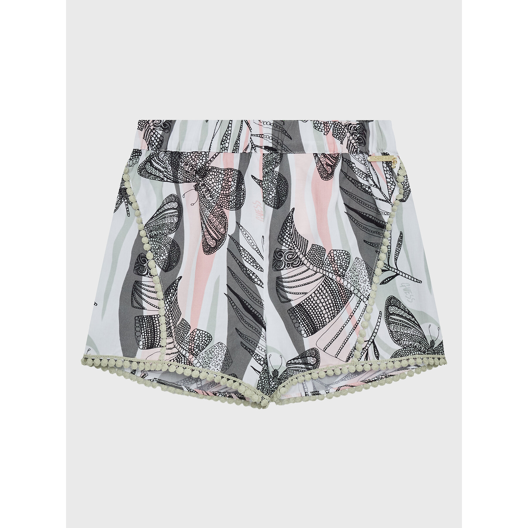 Guess Szorty materiałowe J3GD05 WFBN0 Zielony Relaxed Fit