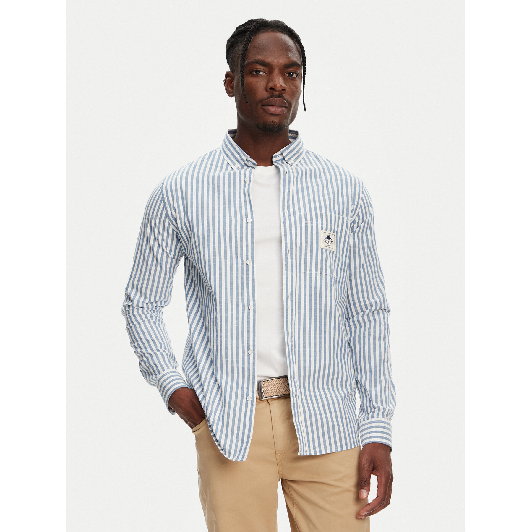 Robe di Kappa Koszula Nuno 63128NW Niebieski Regular Fit