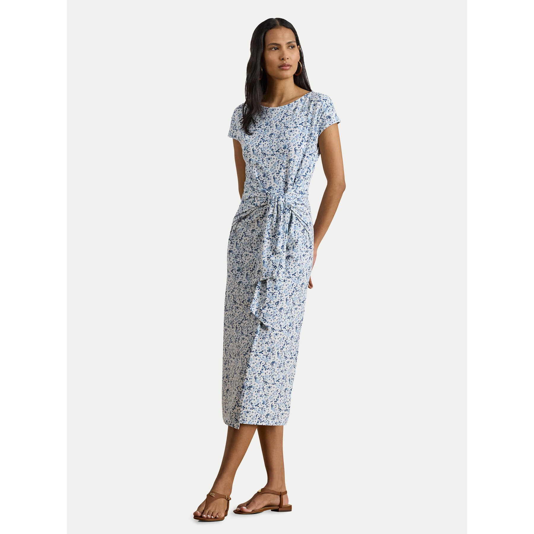 LAUREN RALPH LAUREN Sukienka codzienna 200P09120001 Niebieski jasny Slim Fit