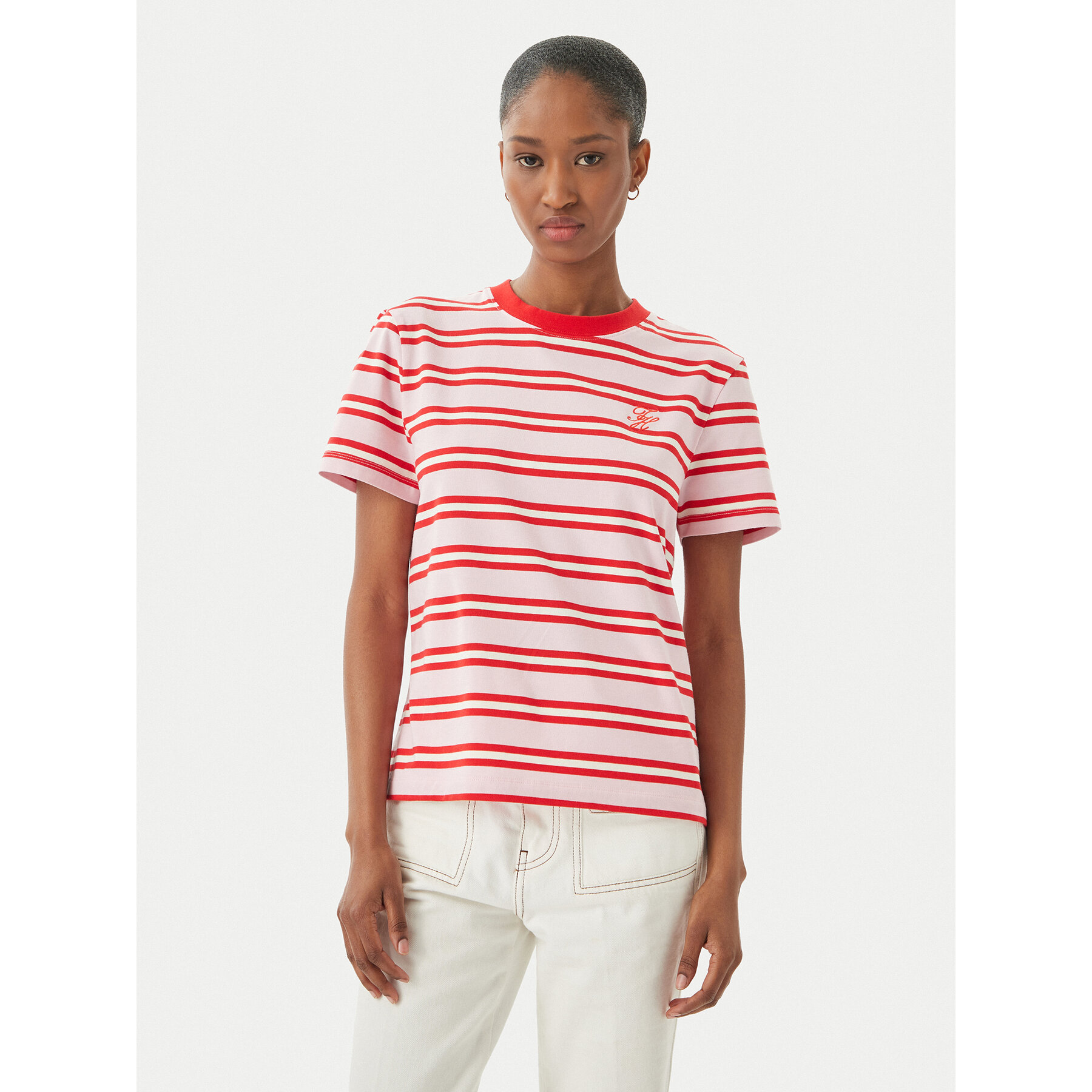 Tommy Hilfiger T-Shirt WW0WW48699 Różowy jasny Regular Fit