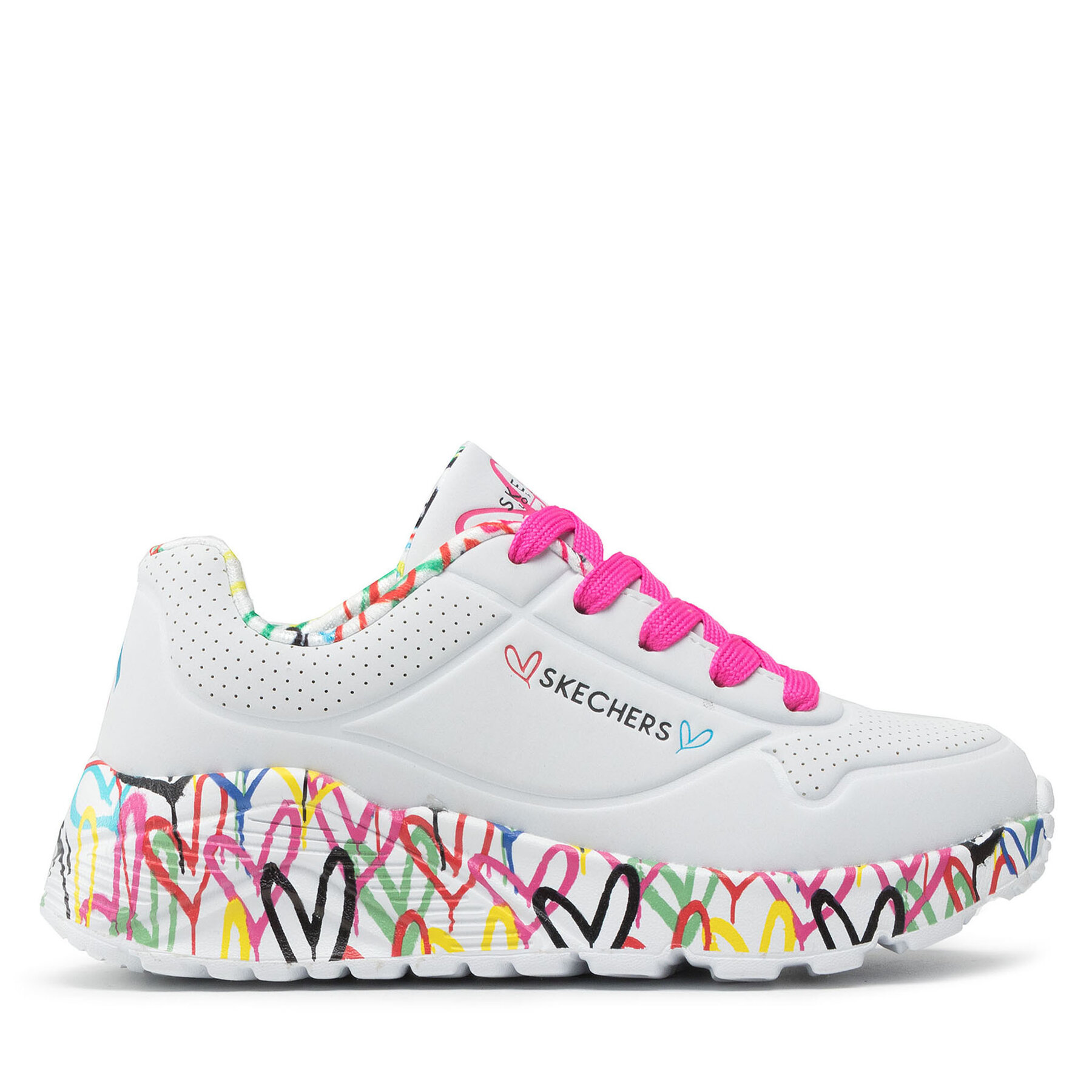 Skechers Sneakersy Lovely Luv 314976L/WMLT Biały