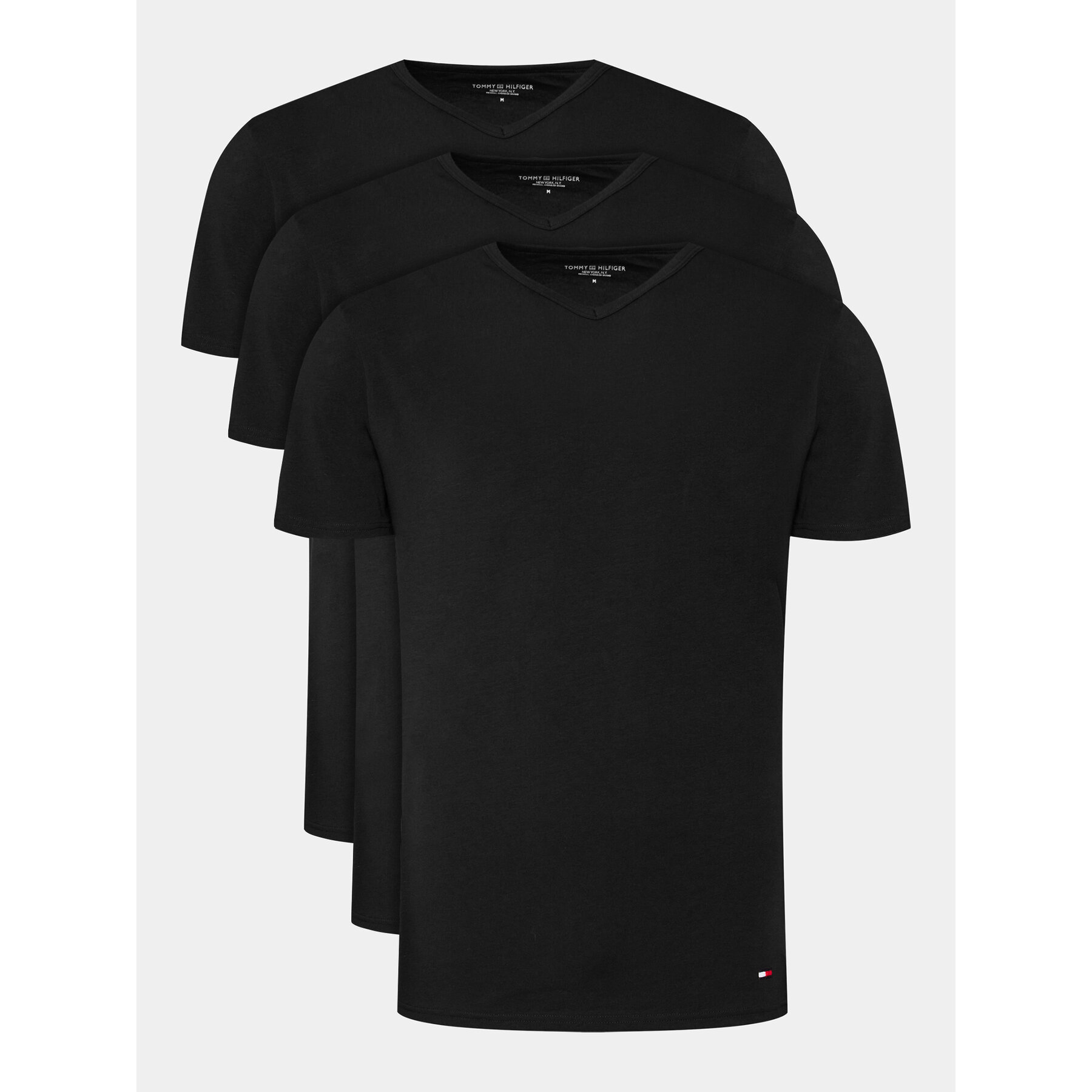 Tommy Hilfiger Komplet t-shirtów UM0UM03137 Czarny Regular Fit