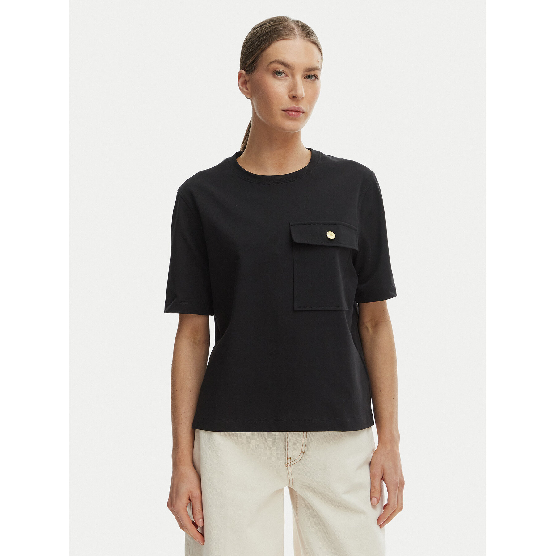 Tommy Hilfiger T-Shirt WW0WW49249 Czarny Relaxed Fit