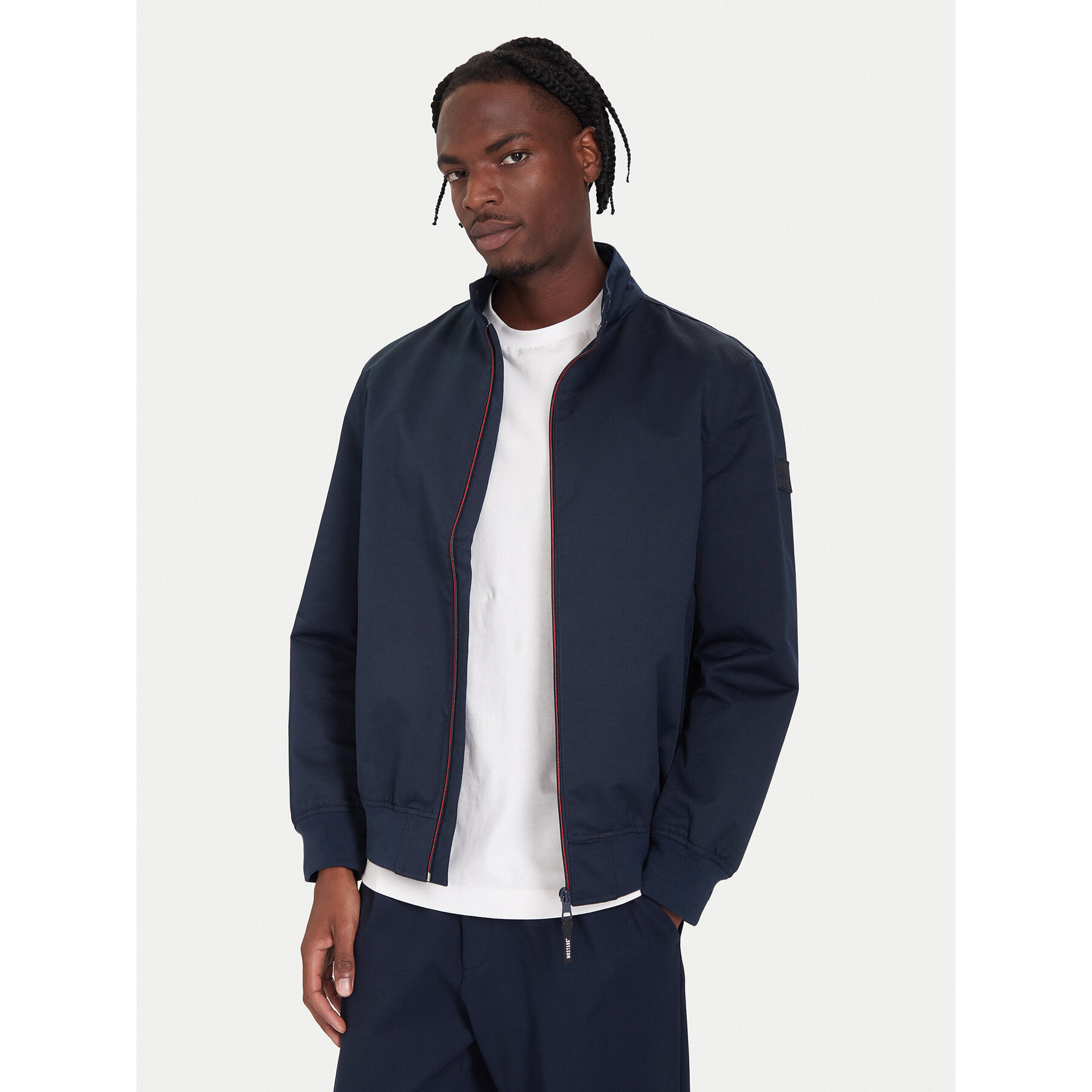 Mustang Kurtka bomber 1016889 Granatowy Regular Fit