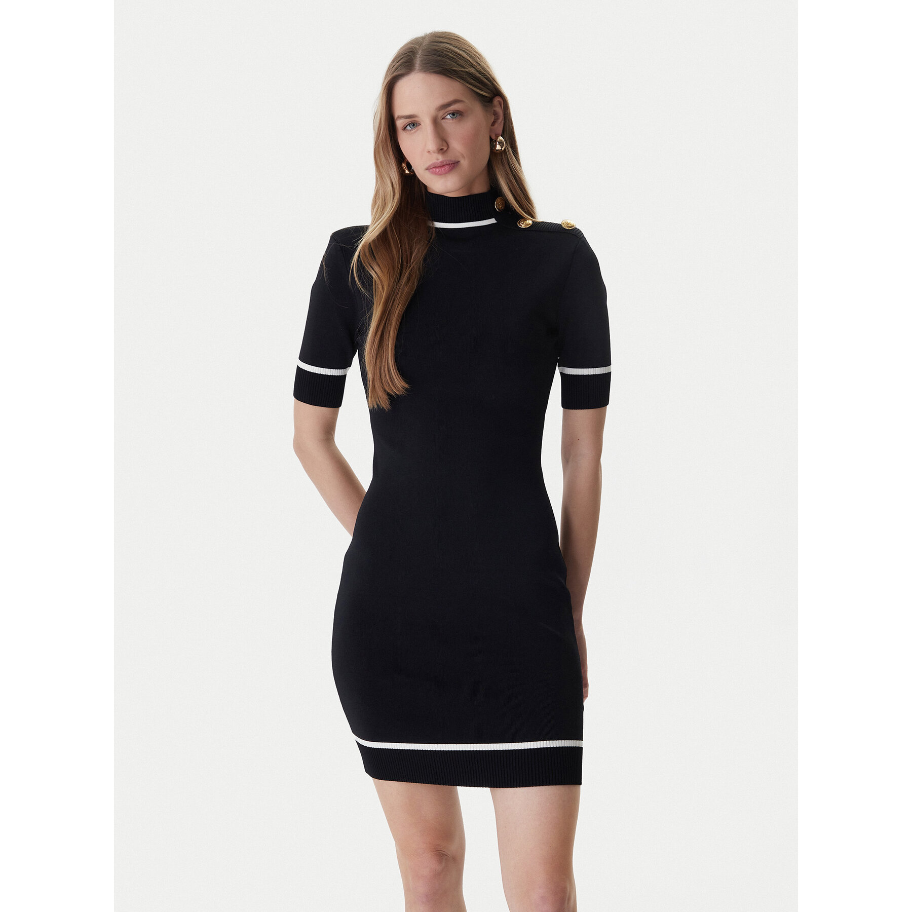 Marciano Guess Sukienka dzianinowa 6RGK24 5905Z Czarny Classic Fit