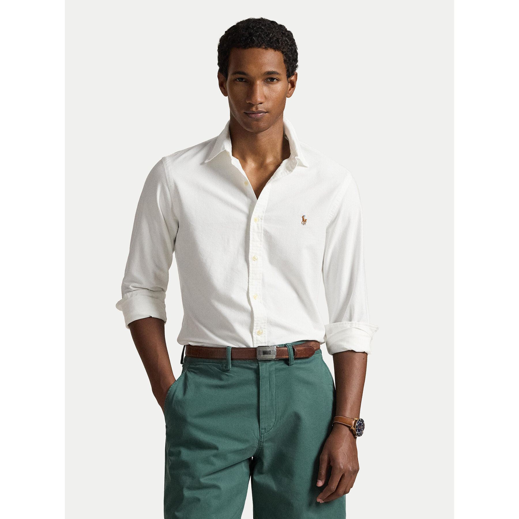 Polo Ralph Lauren Koszula Core Replen 710549084 Biały Slim Fit
