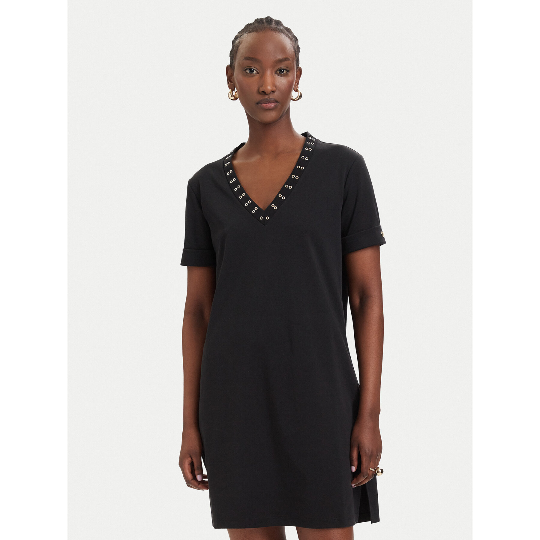 Liu Jo Sport Sukienka codzienna TA6296 J3855 Czarny Regular Fit