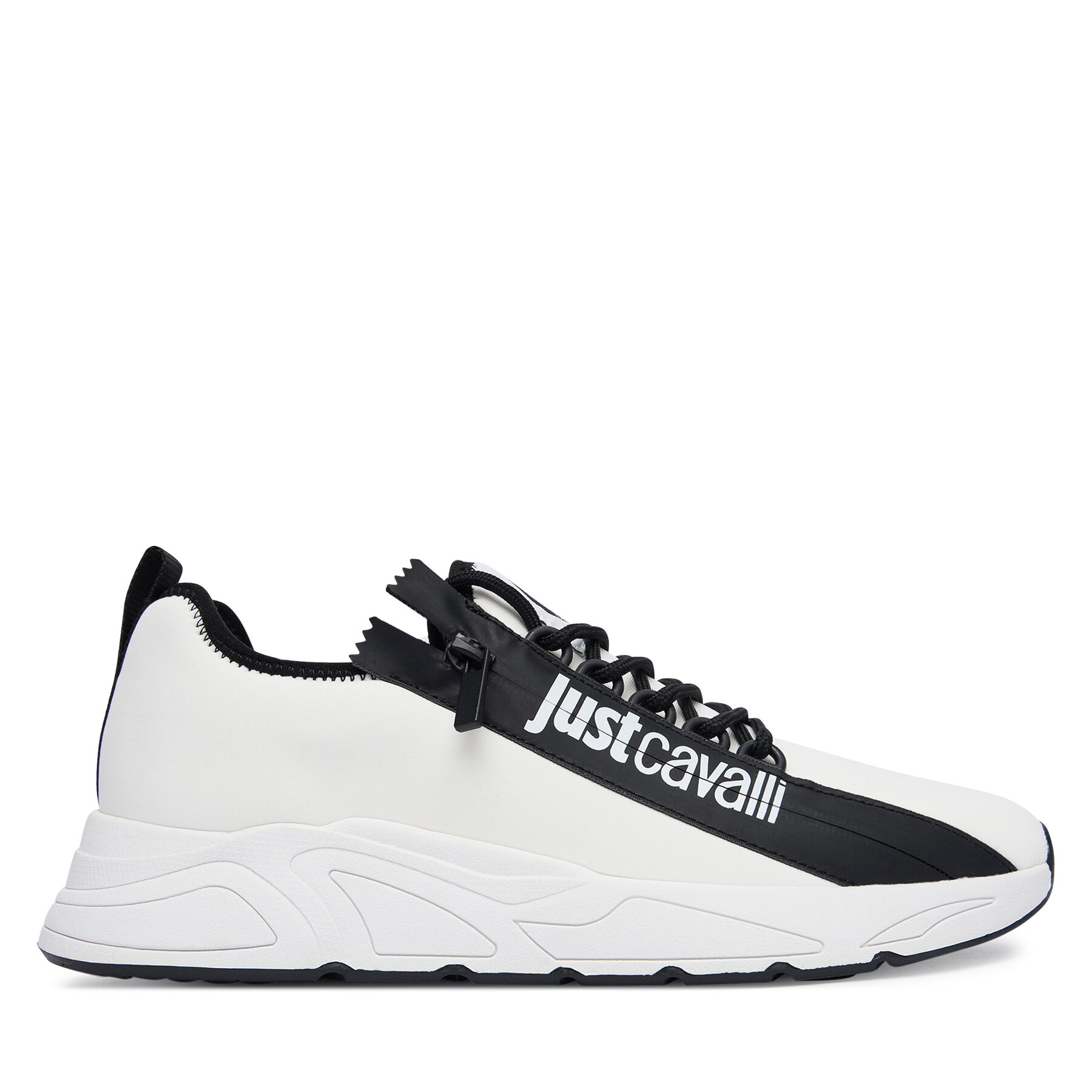 Just Cavalli Sneakersy 80QA3SA2 ZSE70 Biały