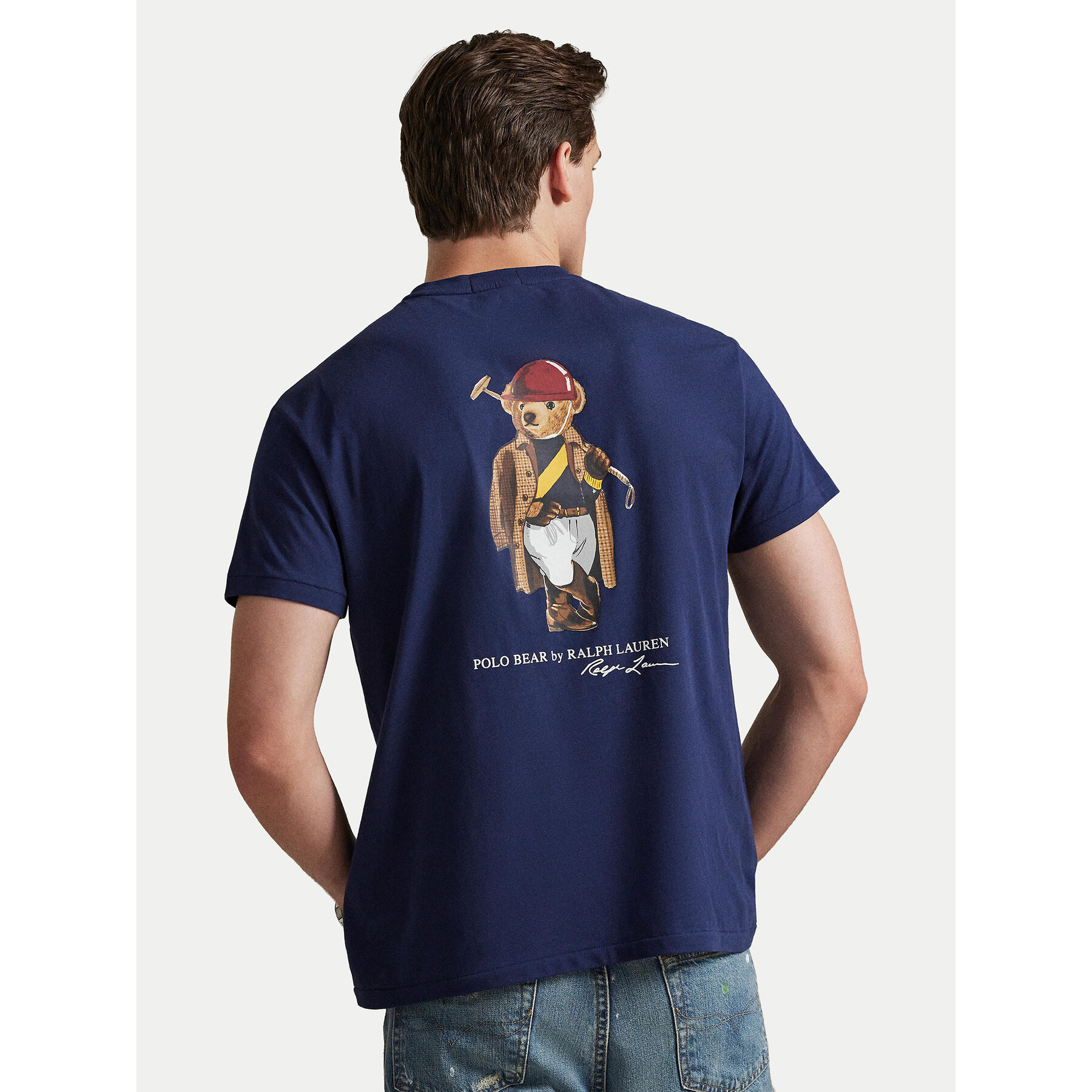 Polo Ralph Lauren T-Shirt 710B16610001 Granatowy Regular Fit