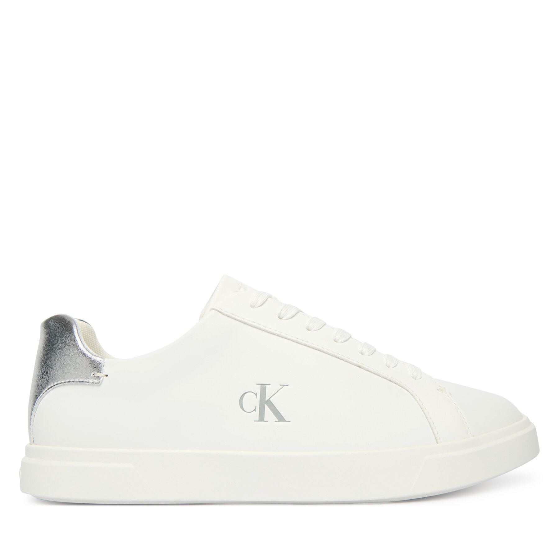 Calvin Klein Sneakersy Low Pro Cups Laceup Lth Met HW0HW02846 Biały