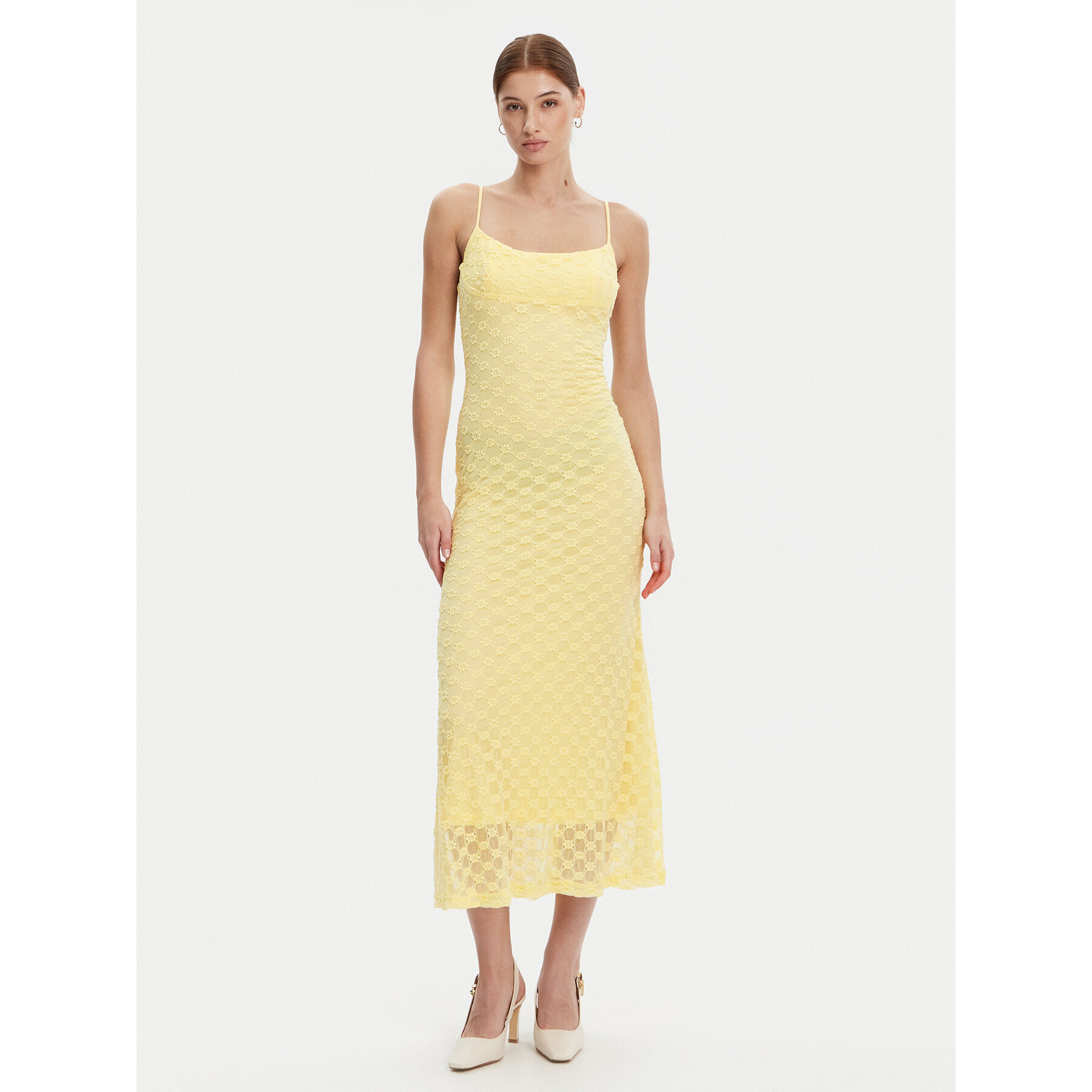 Bardot Sukienka koktajlowa 57998DB1 Żółty Regular Fit