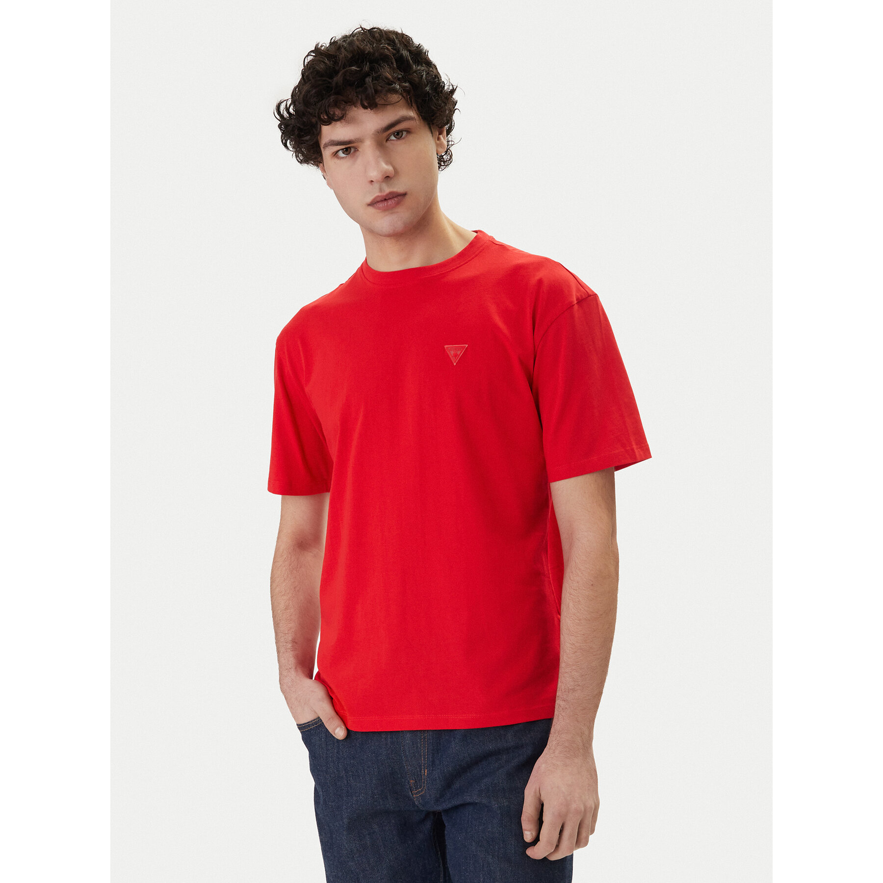 Guess T-Shirt F6GI11 K8HM4 Czerwony Regular Fit