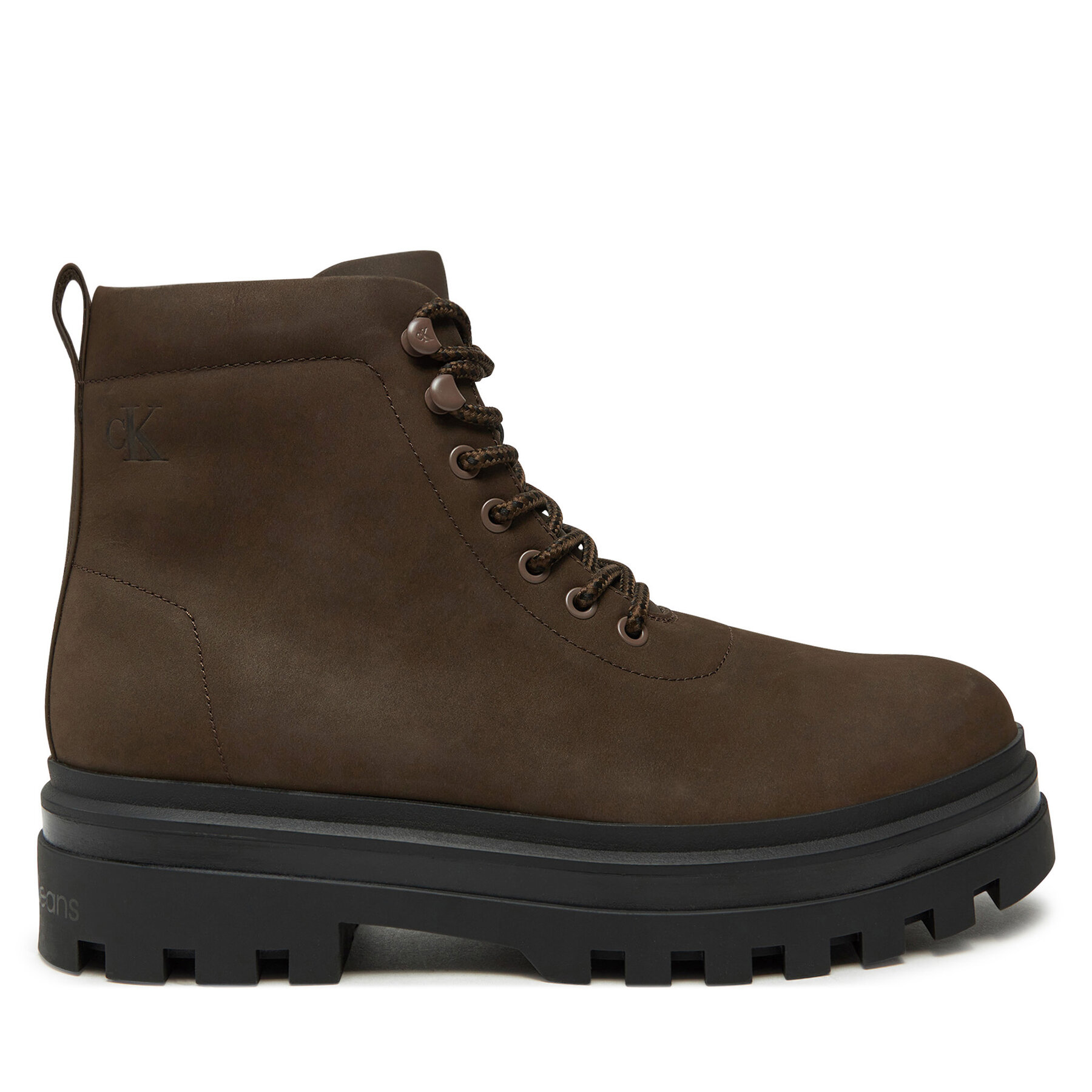 Calvin Klein Jeans Trapery Lugged Laceup Boot Oxf Hiking Nb YM0YM01076 Brązowy