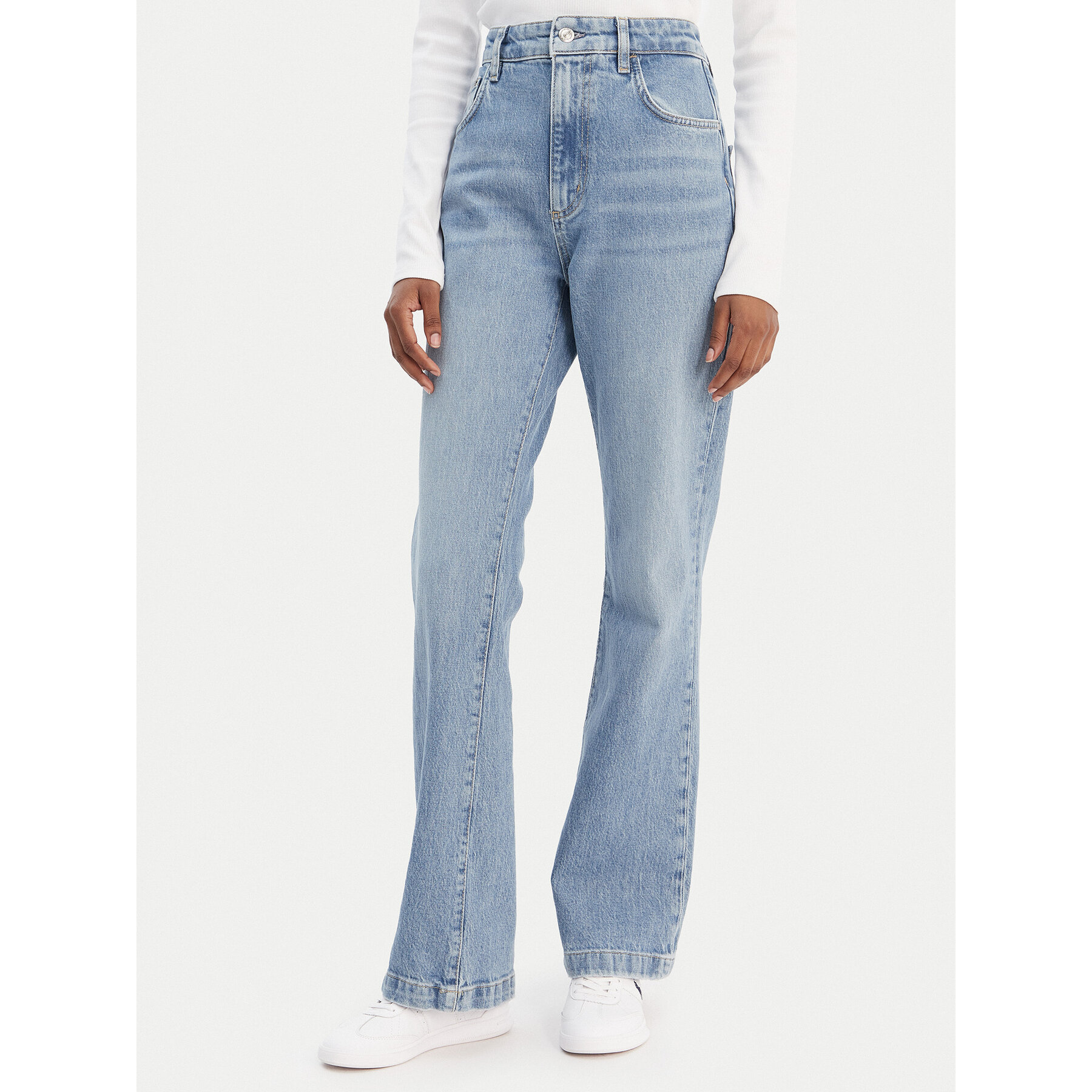 BOSS Jeansy Lyris 50552438 Niebieski Straight Leg