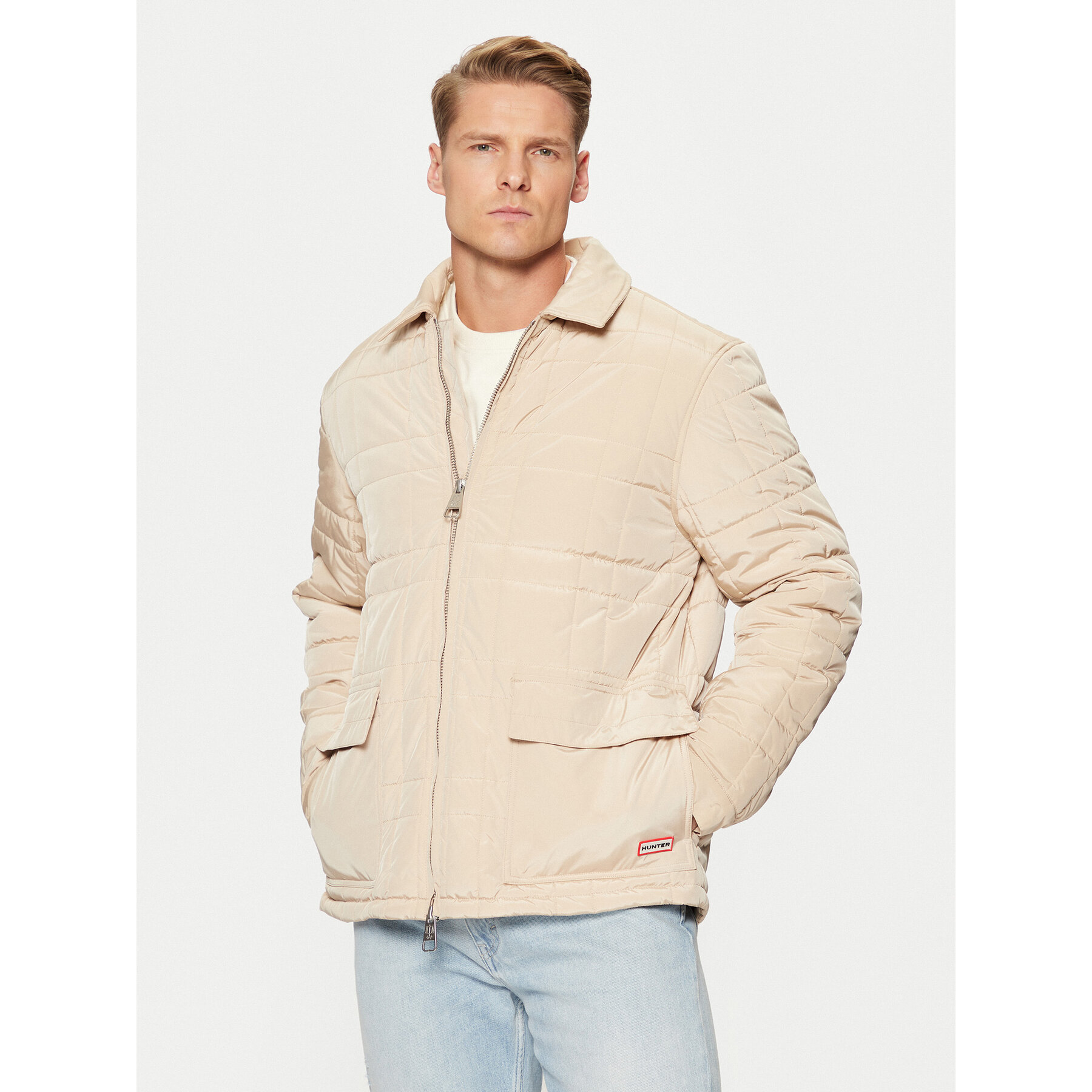 Hunter Kurtka przejściowa Walter HARM0004242 Beżowy Regular Fit