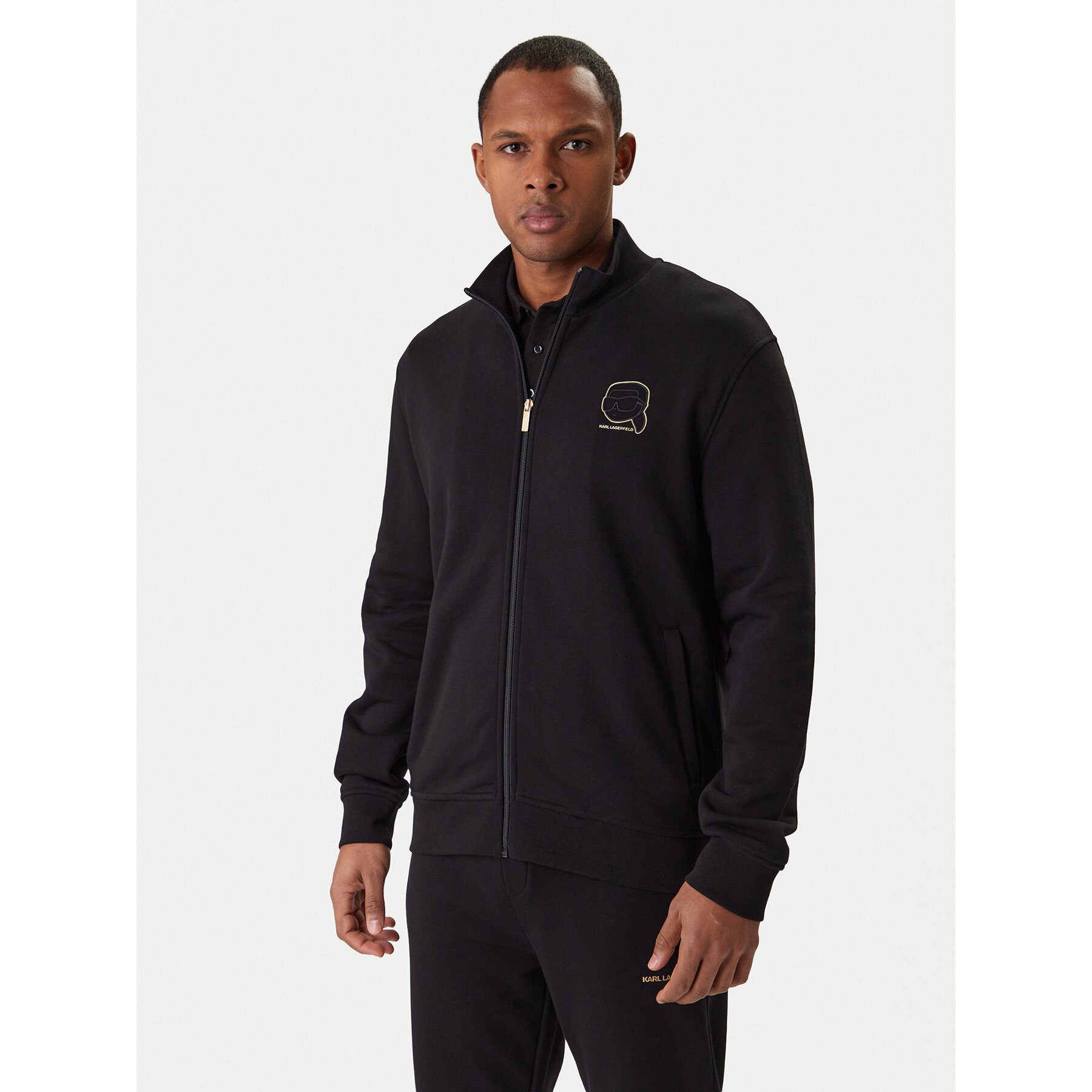 KARL LAGERFELD Bluza 705004 561910 Czarny Regular Fit