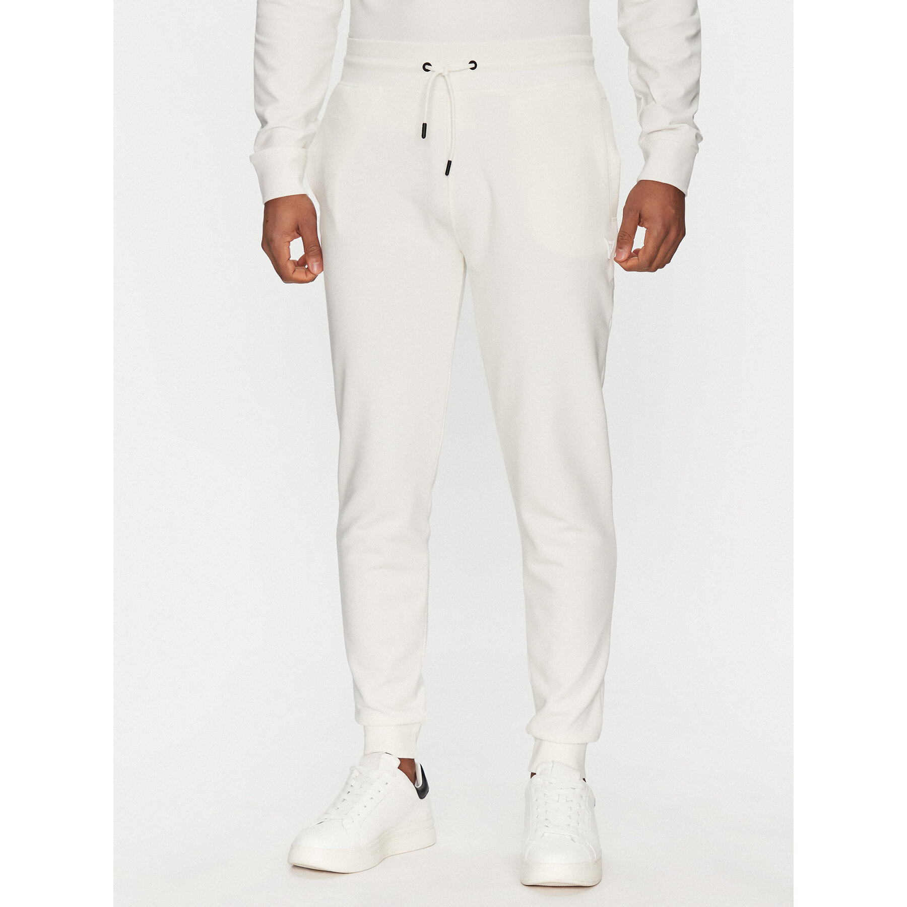 Guess Spodnie dresowe Z2YB22 KAIJ1 Biały Regular Fit