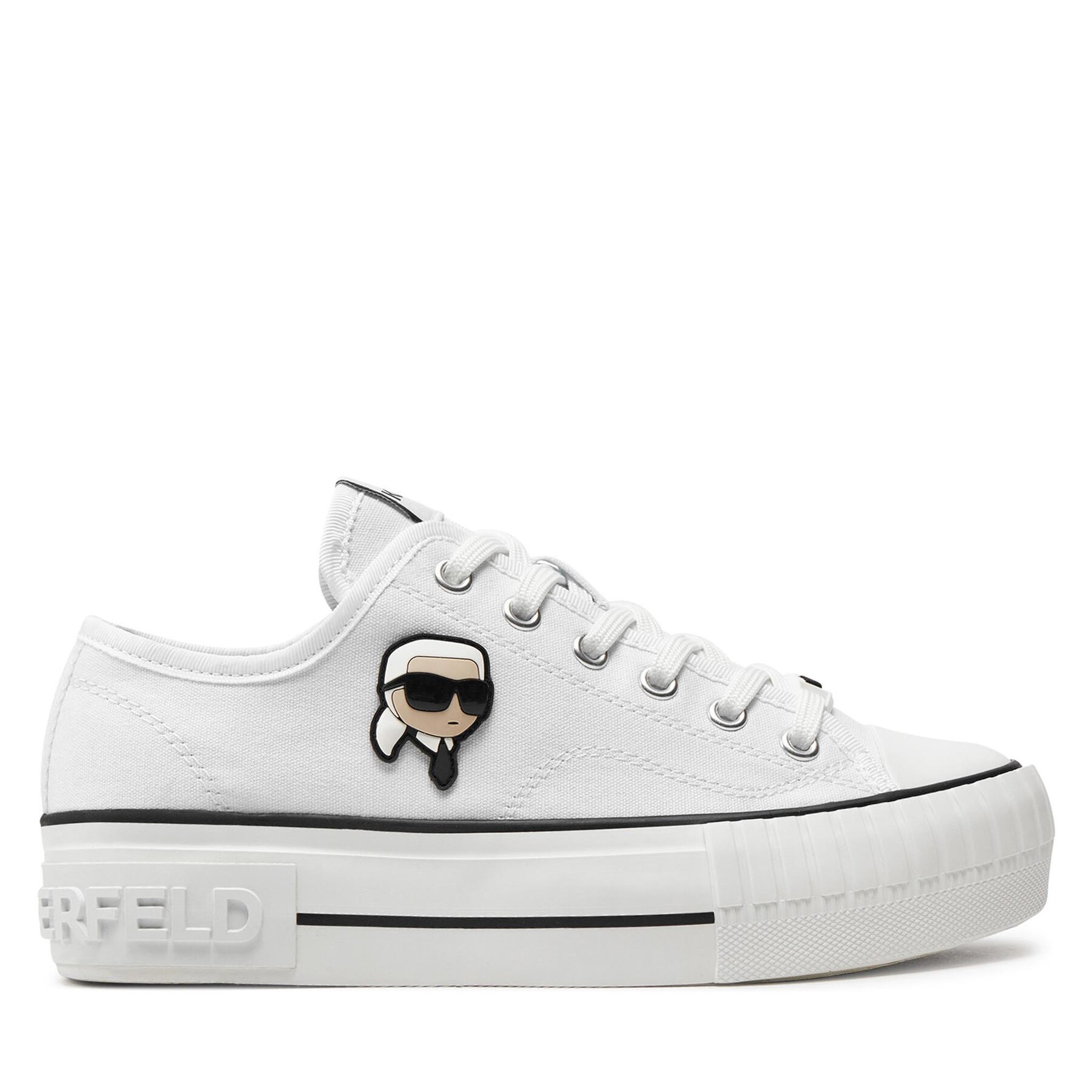 KARL LAGERFELD Trampki KL60424 Biały