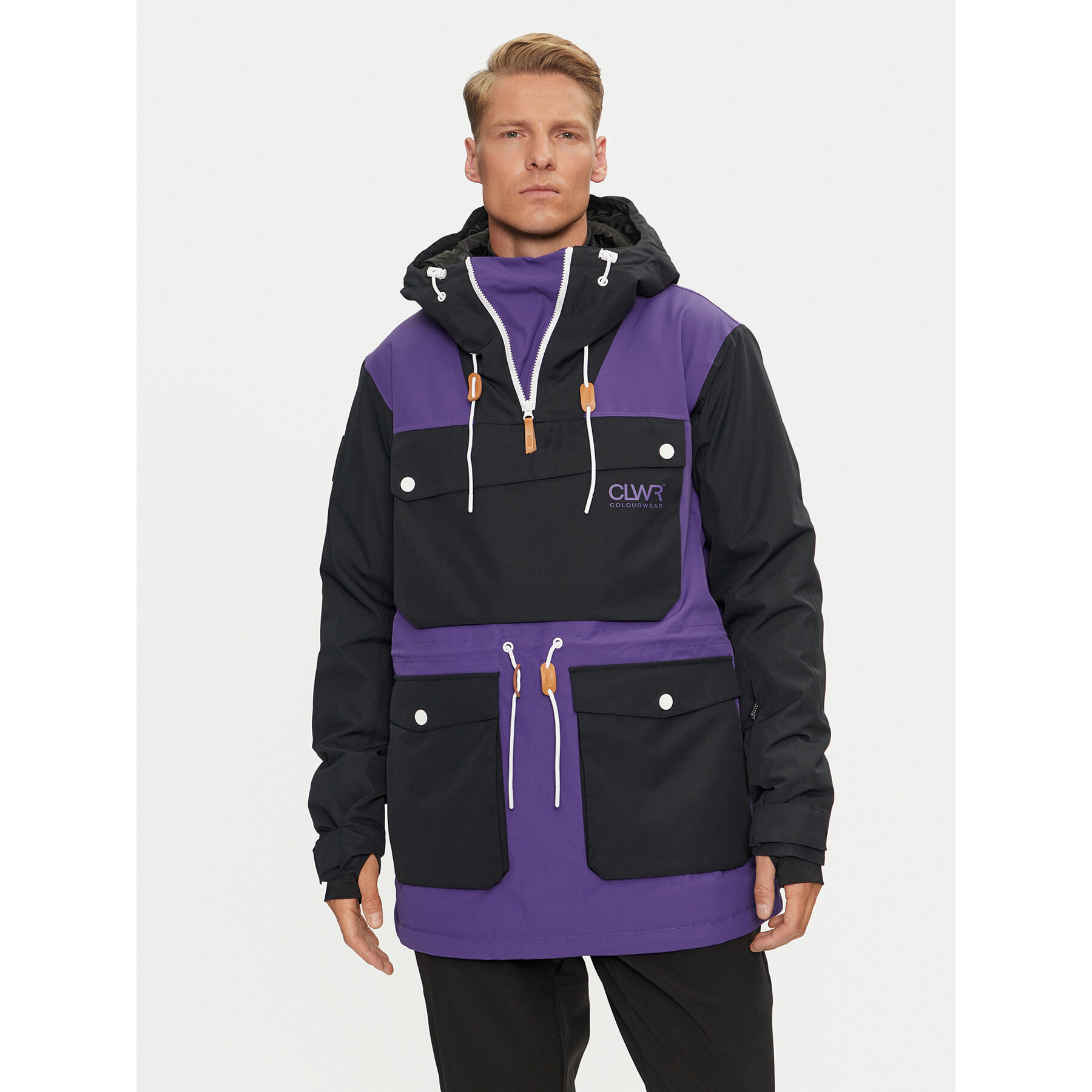 Colourwear Kurtka snowboardowa Essential Anorak 7010293 Fioletowy Regular Fit