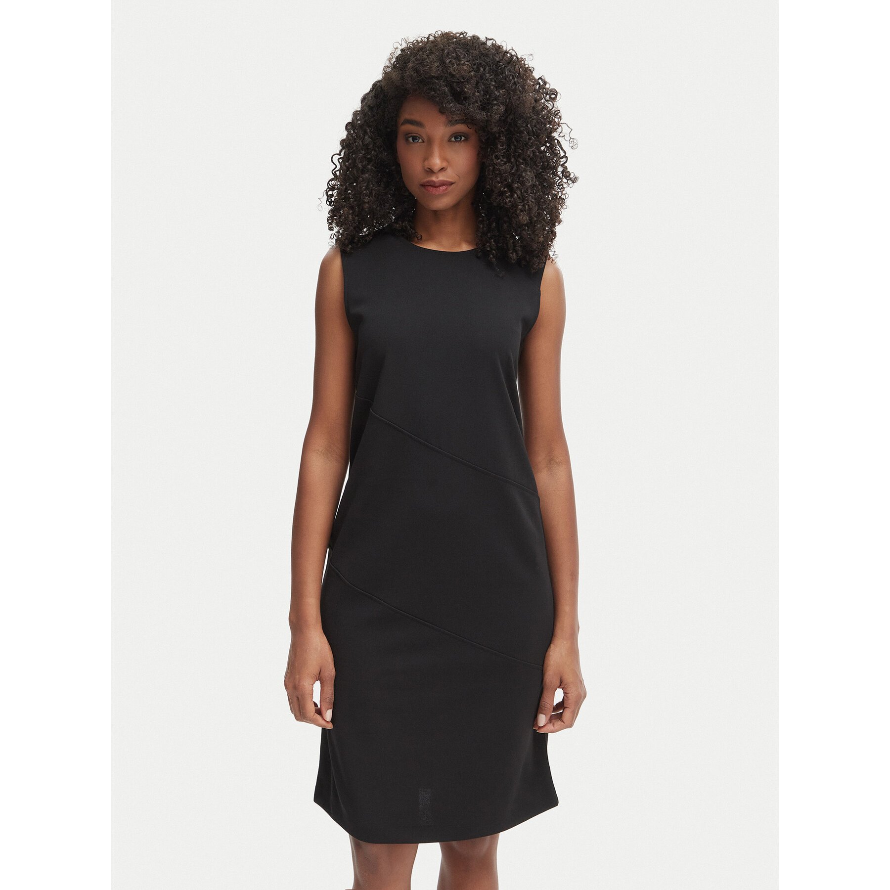 Calvin Klein Sukienka codzienna LV044F215G Czarny Regular Fit