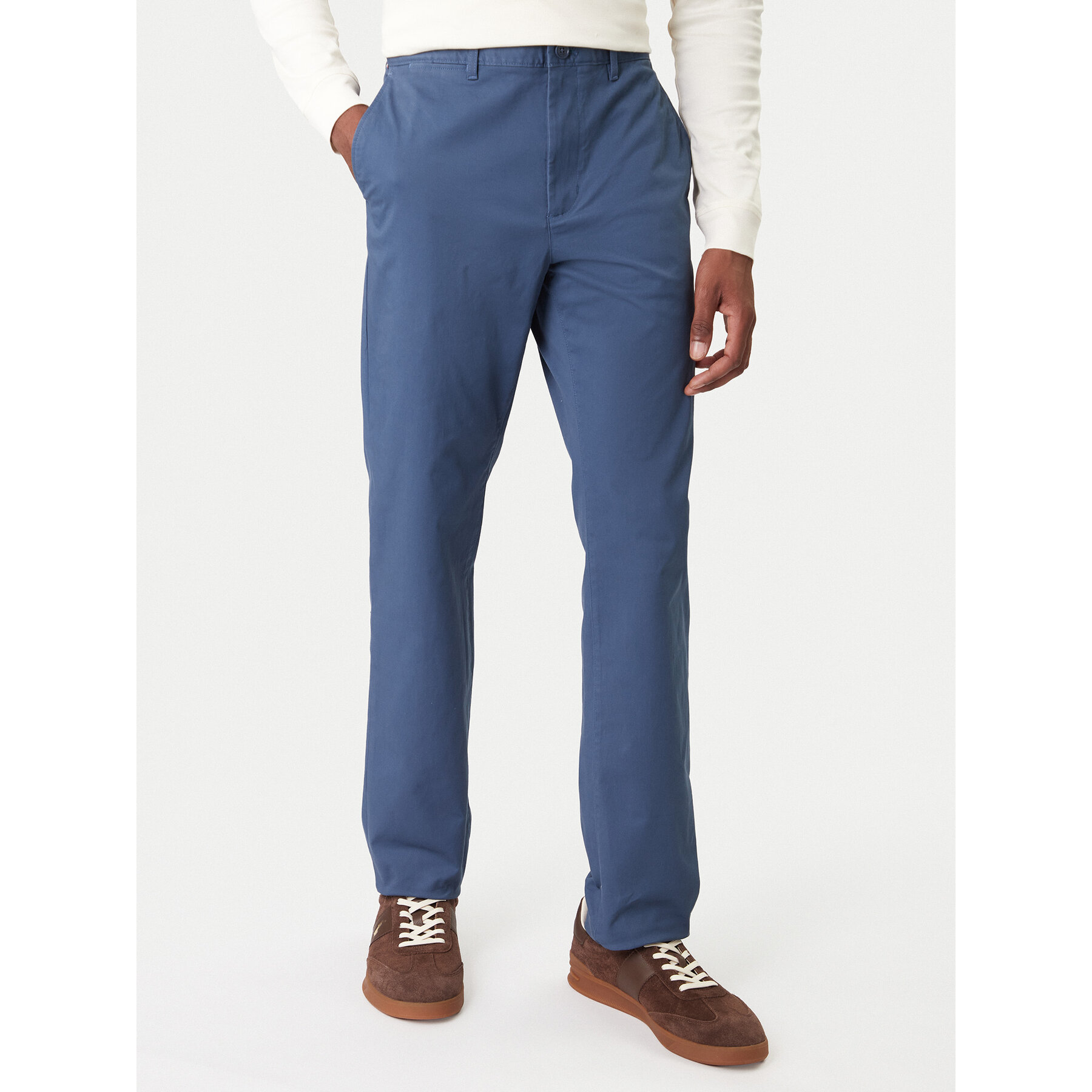 Tommy Hilfiger Chinosy Denton Essential MW0MW40262 Niebieski Straight Fit