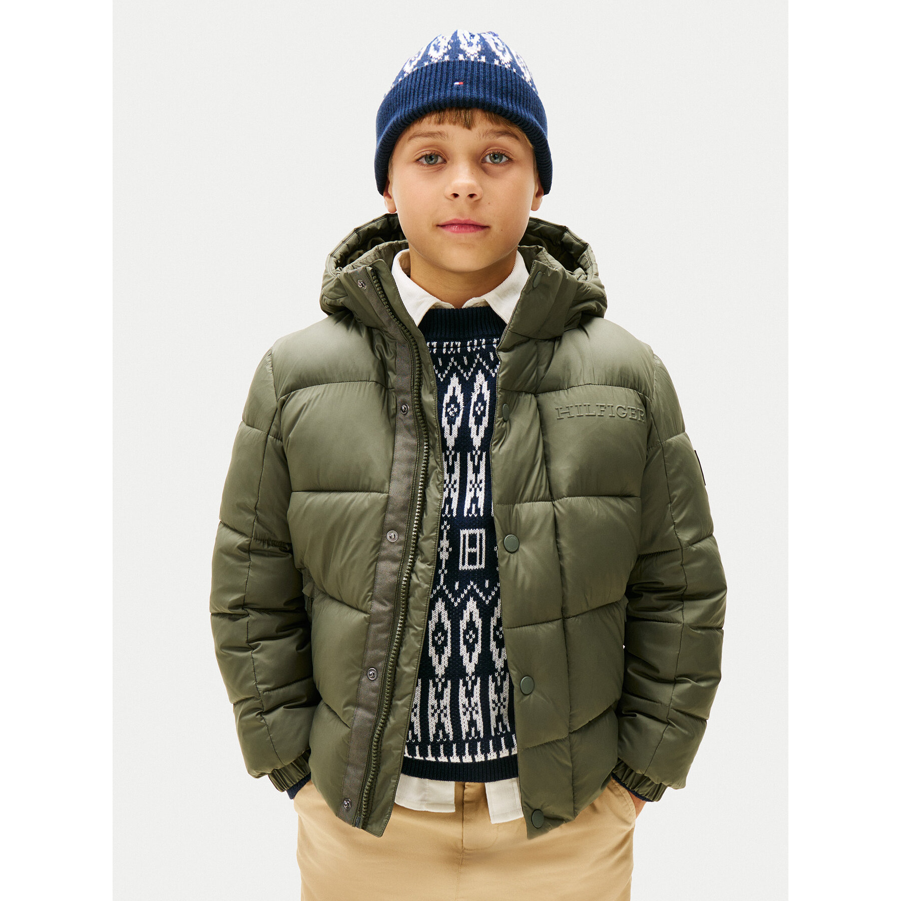 Tommy Hilfiger Kurtka zimowa KB0KB10093 D Zielony Regular Fit