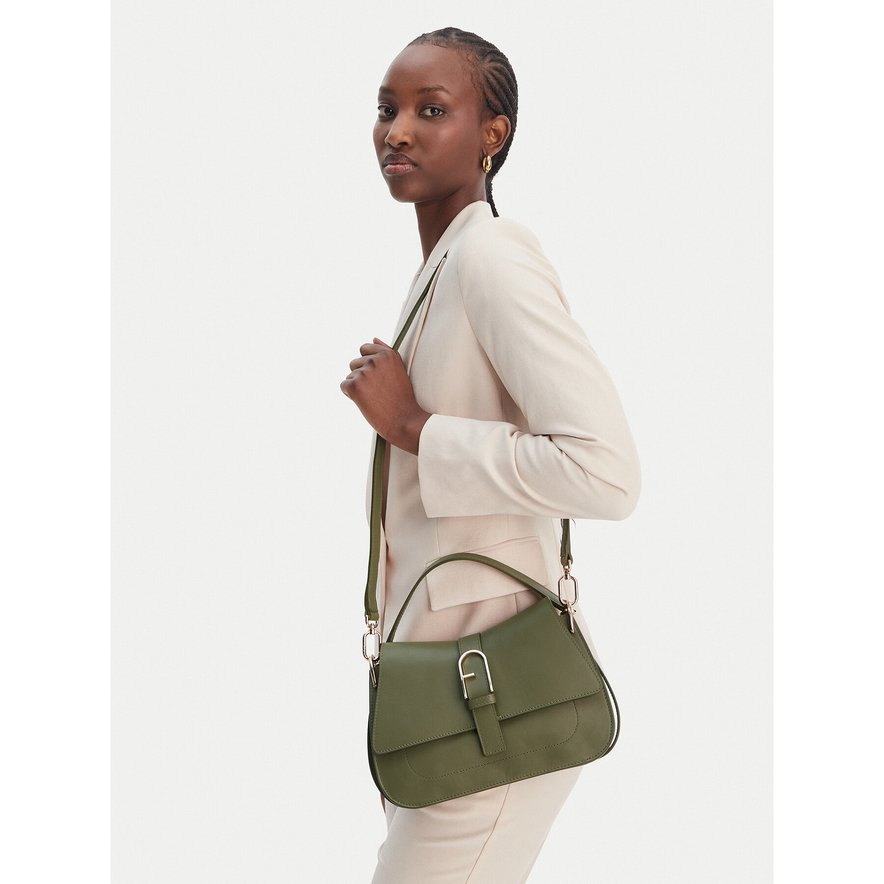 Furla Torebka Flow M WB00996 BX2045 BG 4555S Zielony