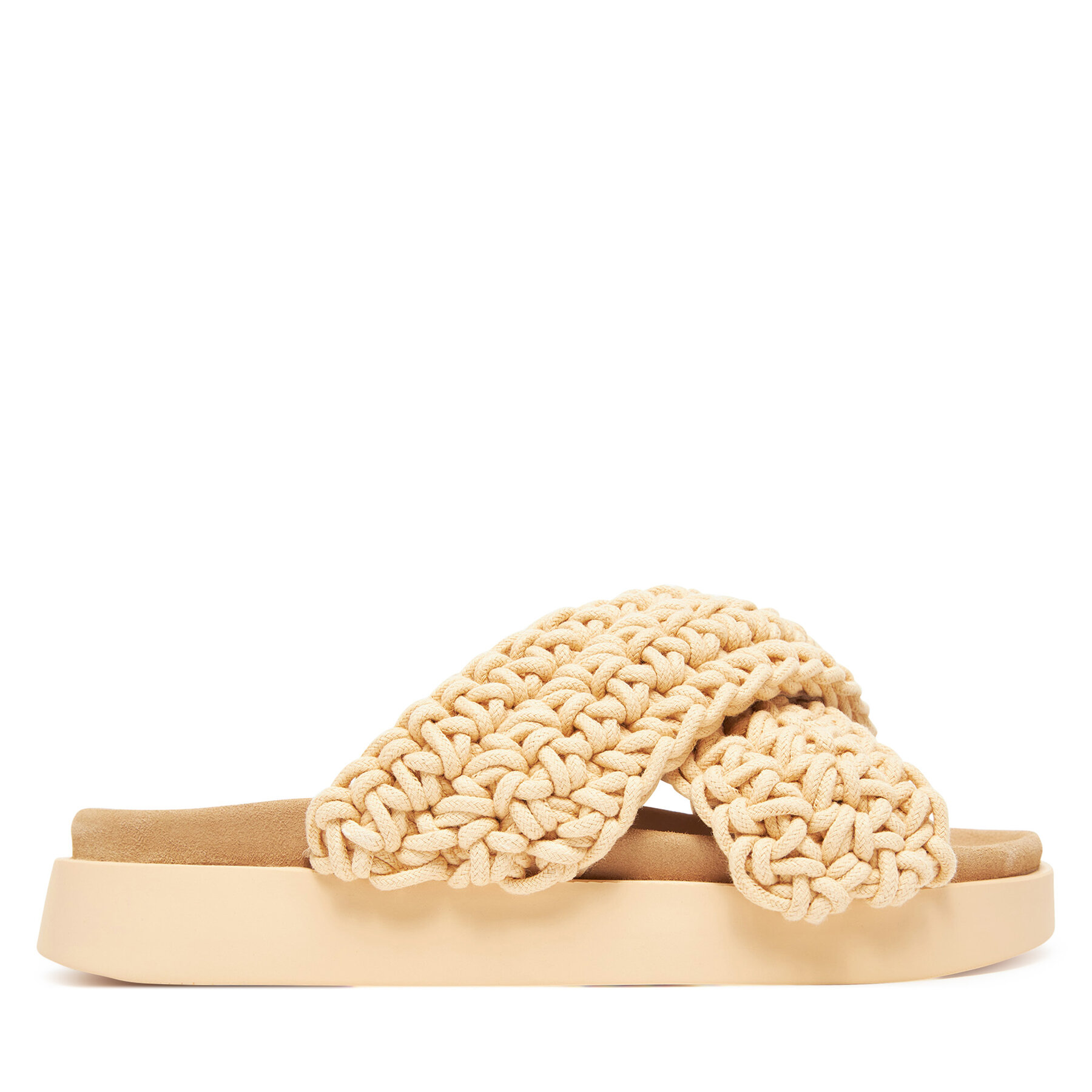 Inuikii Klapki Woven Strap Stones 70104-367 705 Beżowy