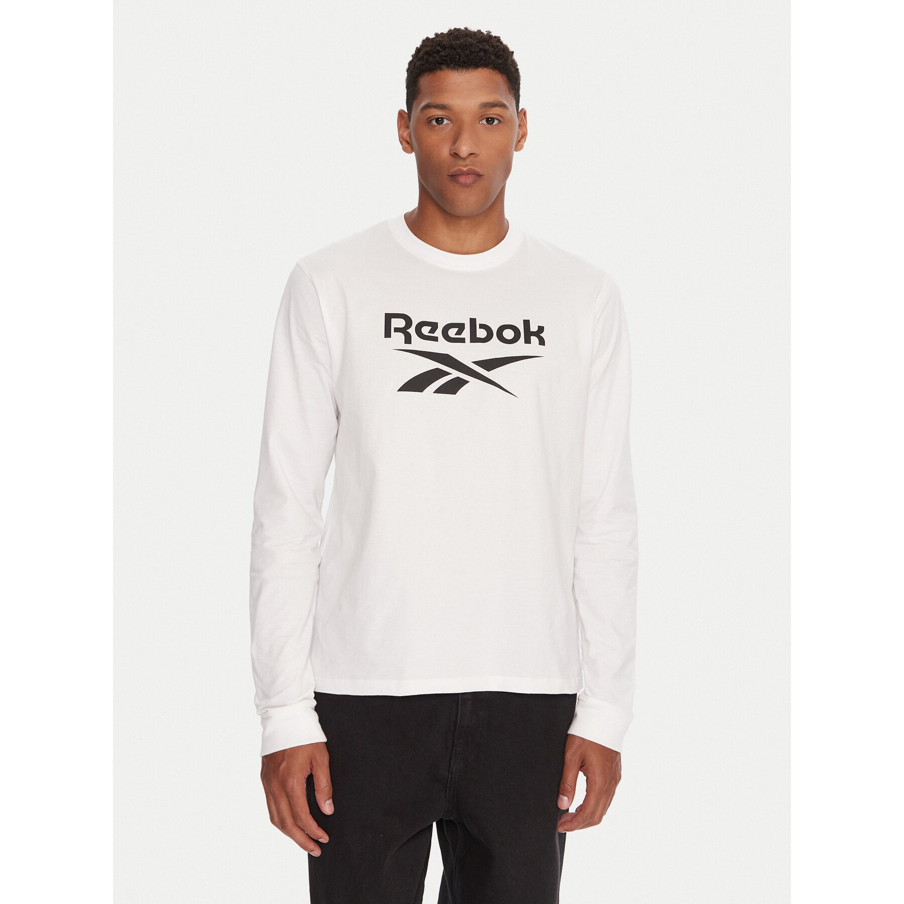 Reebok Longsleeve RK25138CCM Biały Regular Fit