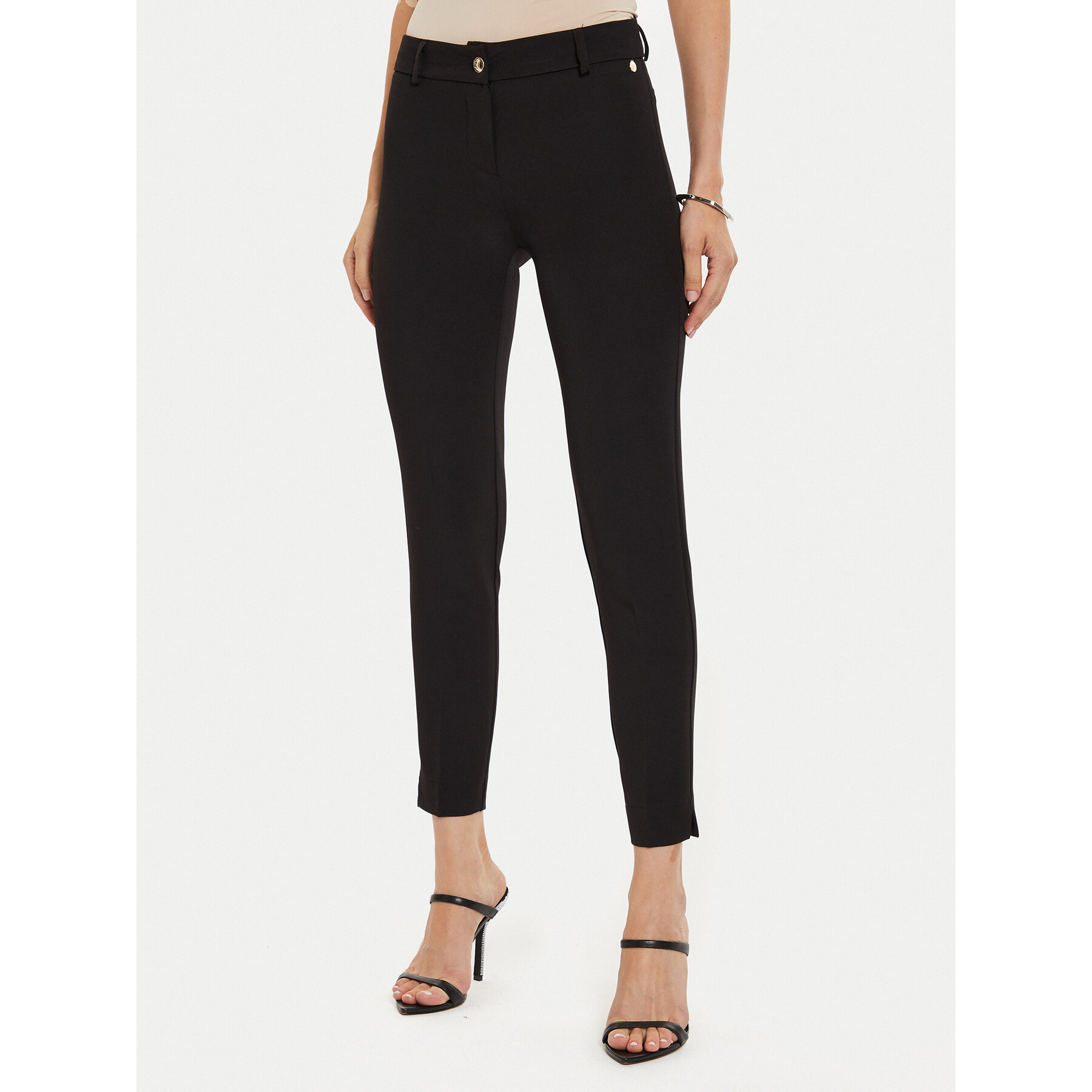Maryley Spodnie materiałowe 24IB52Z/M19/43NE Czarny Regular Fit