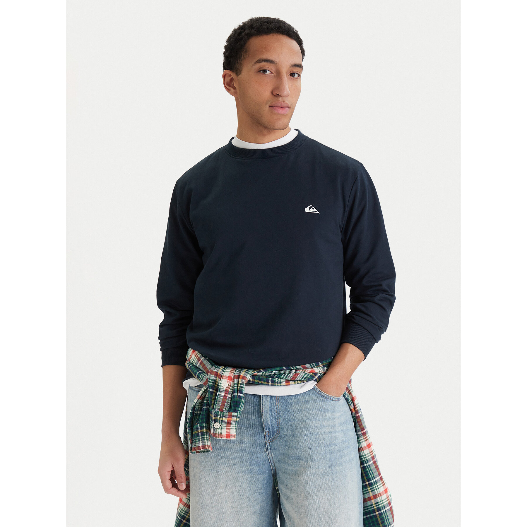 Quiksilver Bluza EQYFT04953 Granatowy Regular Fit