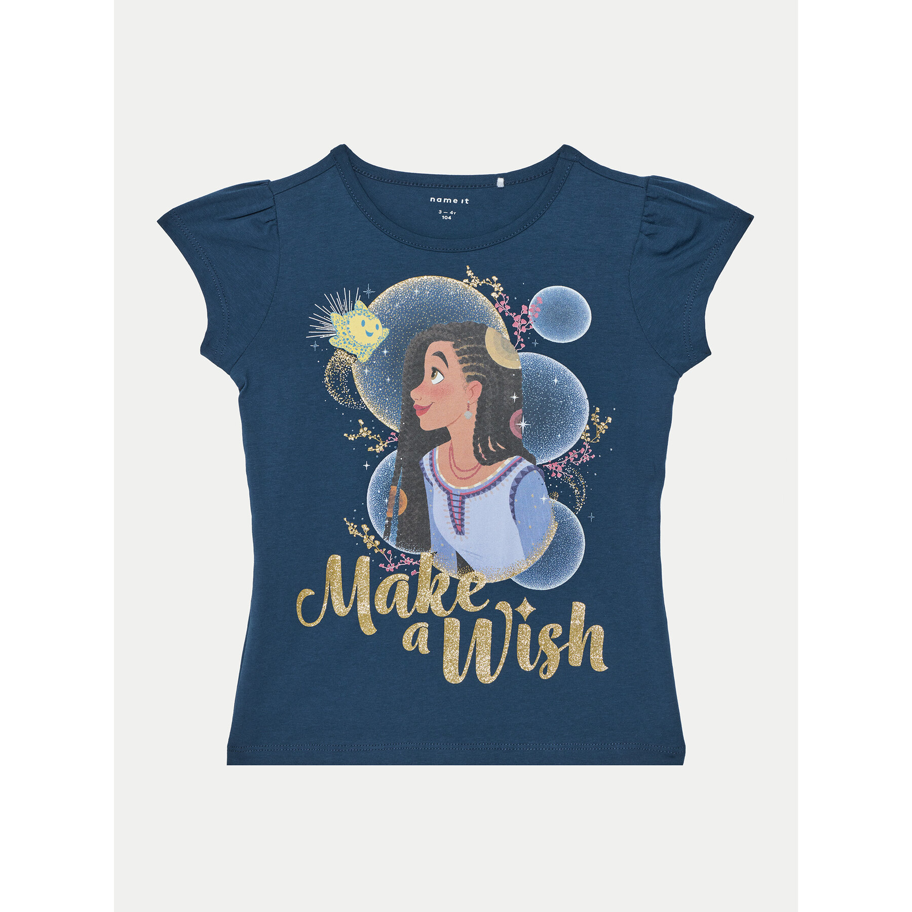NAME IT T-Shirt 13239531 Granatowy Regular Fit