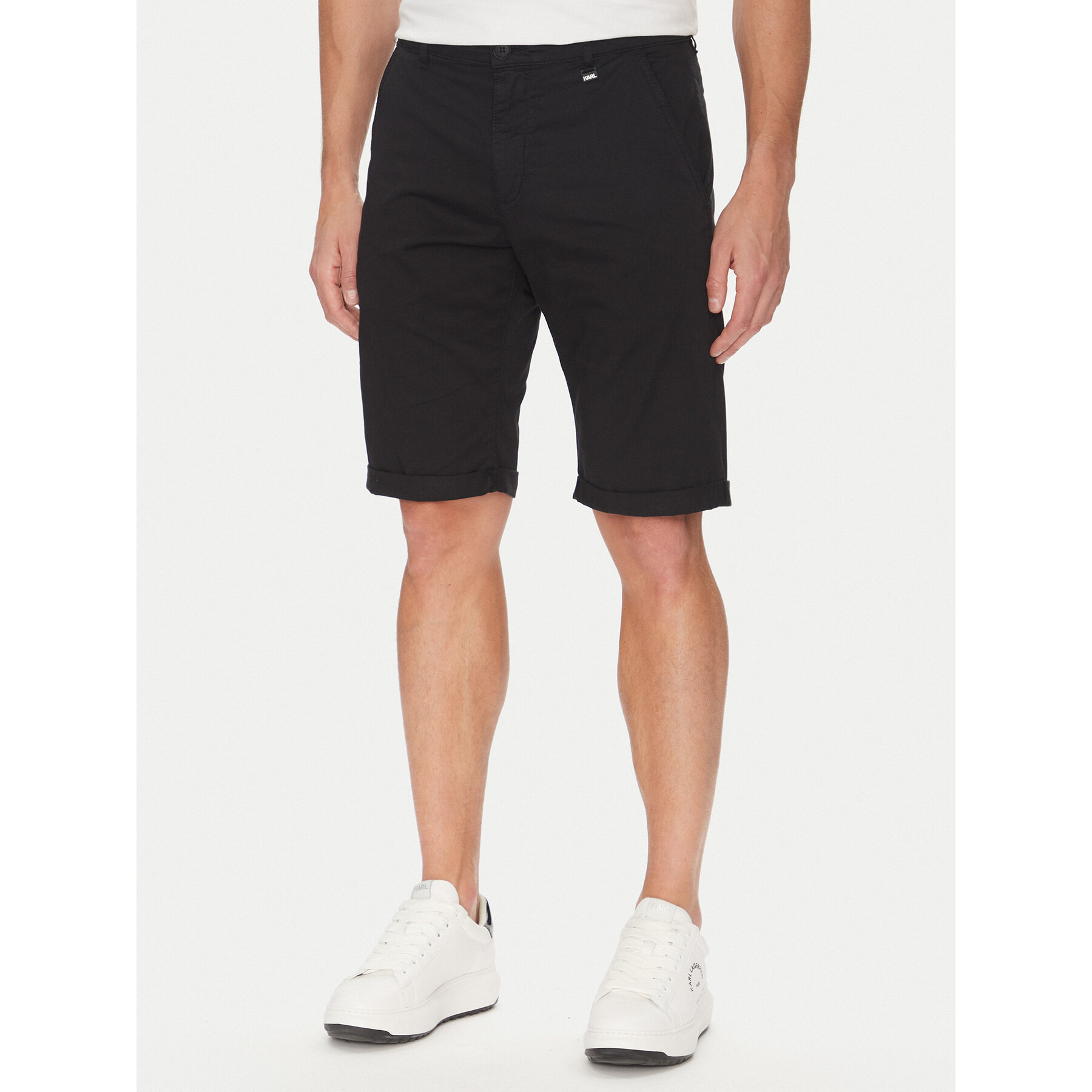 KARL LAGERFELD Szorty materiałowe 265812 552829 Czarny Regular Fit