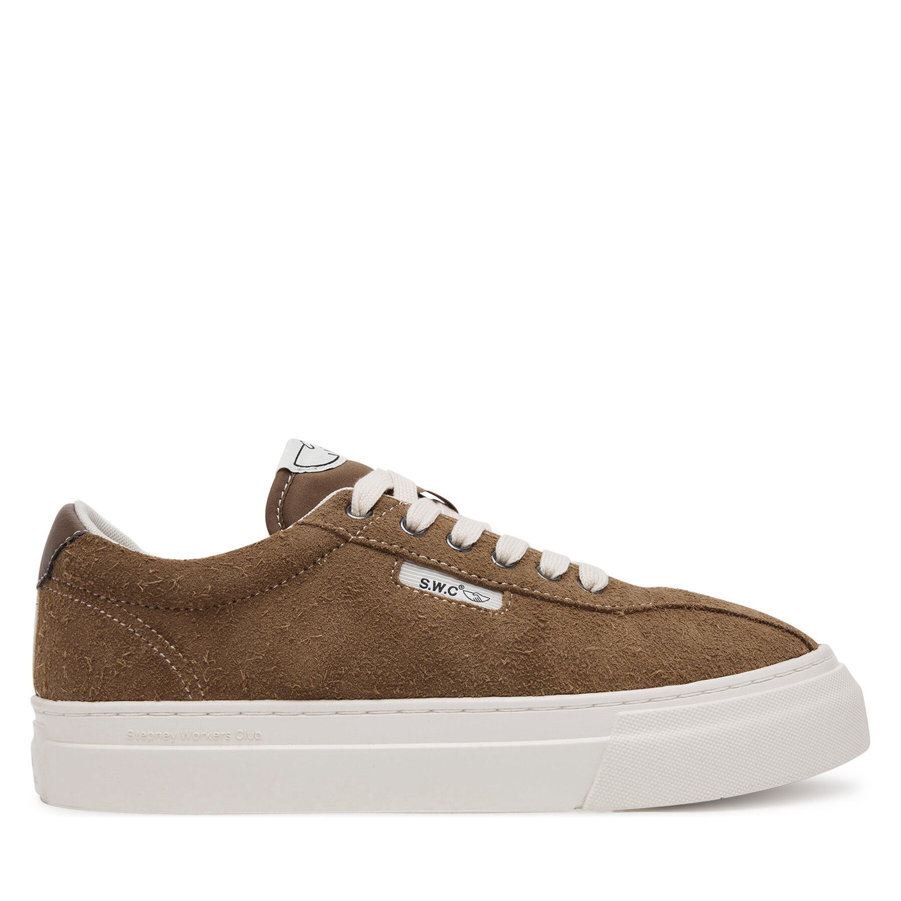S.W.C Stepney Workers Club Tenisówki Dellow 02 Cup Suede YA22205 Brązowy