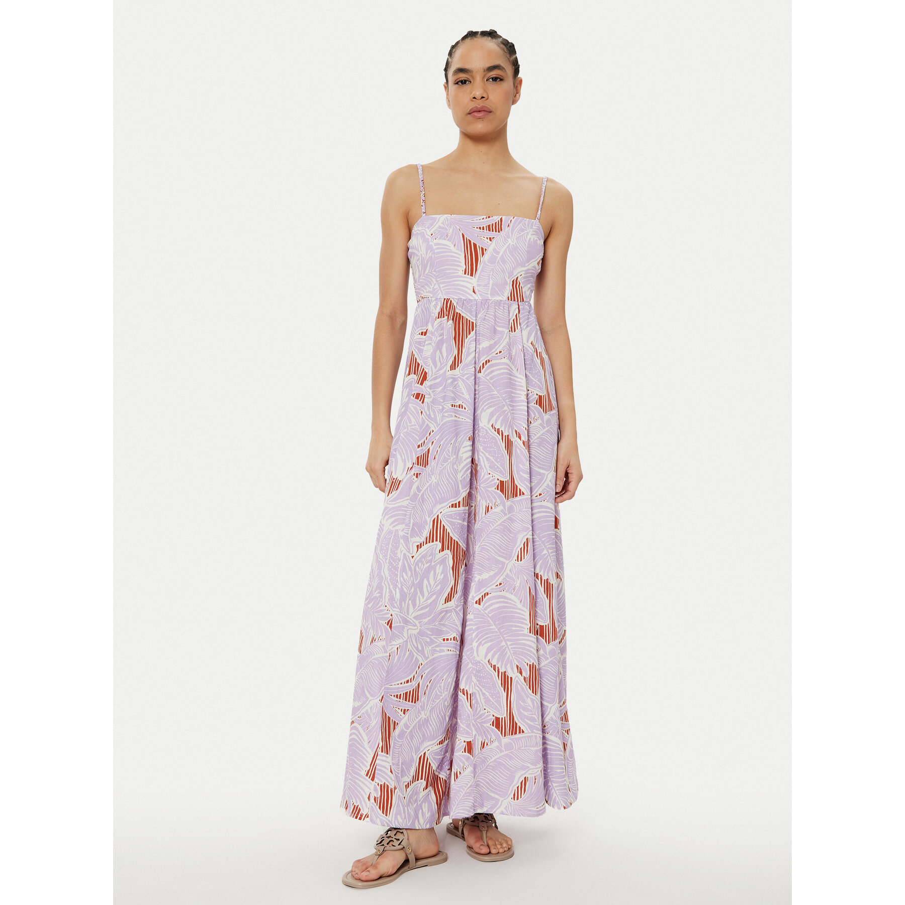 Maaji Sukienka letnia Wisteria Bloom Ela PT2708CLD001 Fioletowy Regular Fit