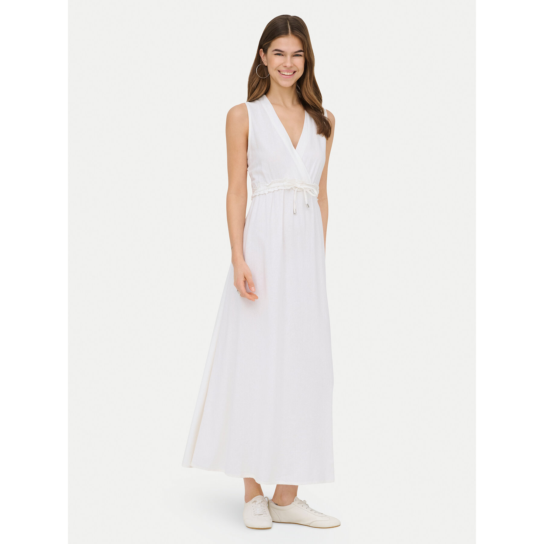 ONLY Sukienka letnia Goa 15363694 Biały Regular Fit