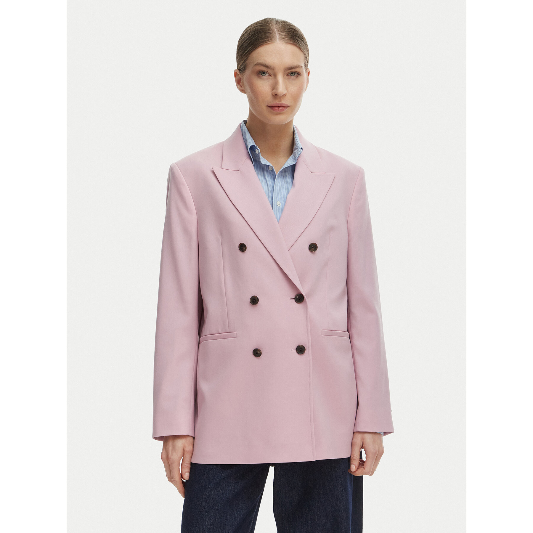 Tommy Hilfiger Marynarka WW0WW50784 Różowy Relaxed Fit