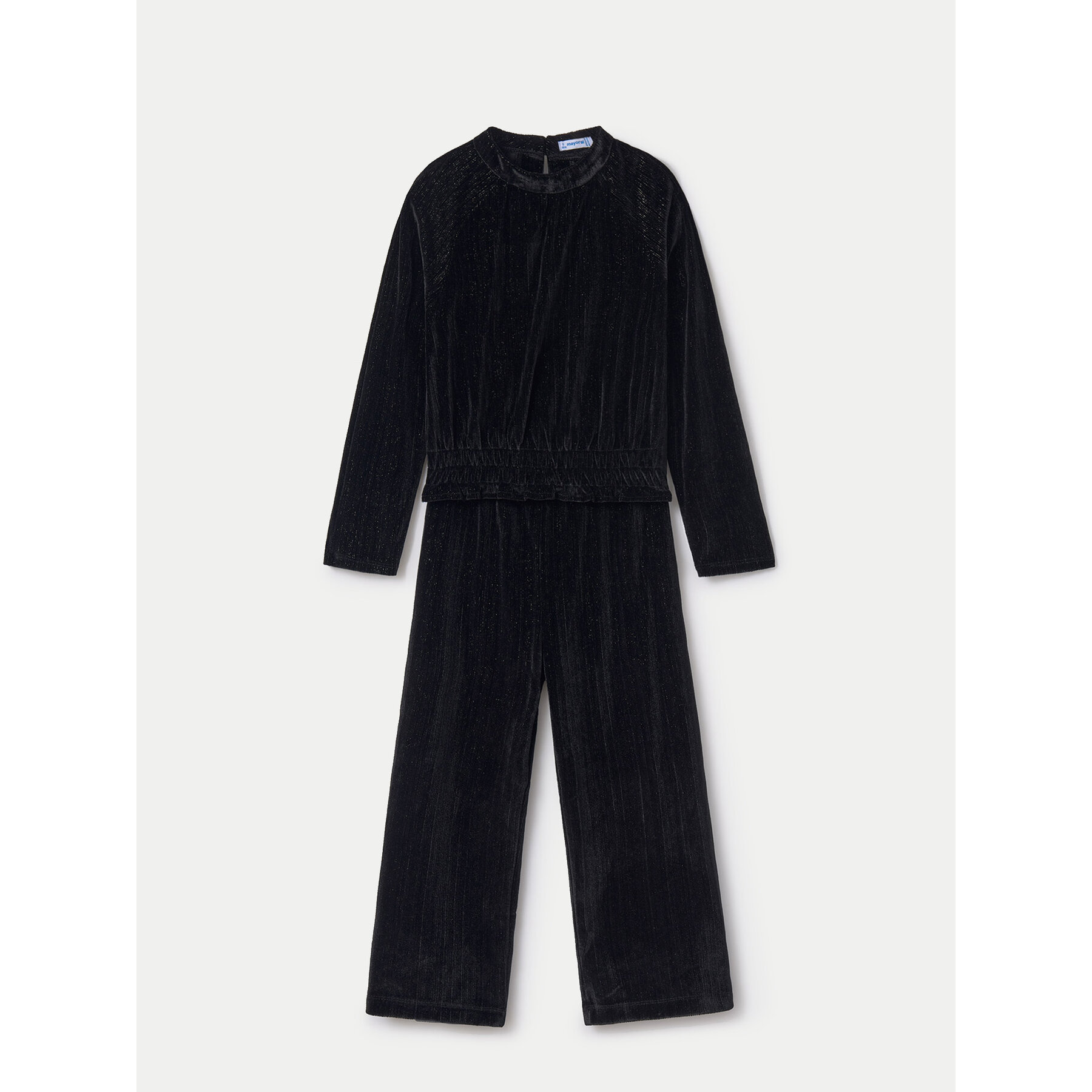 Mayoral Komplet bluzka i spodnie 7553 Czarny Regular Fit