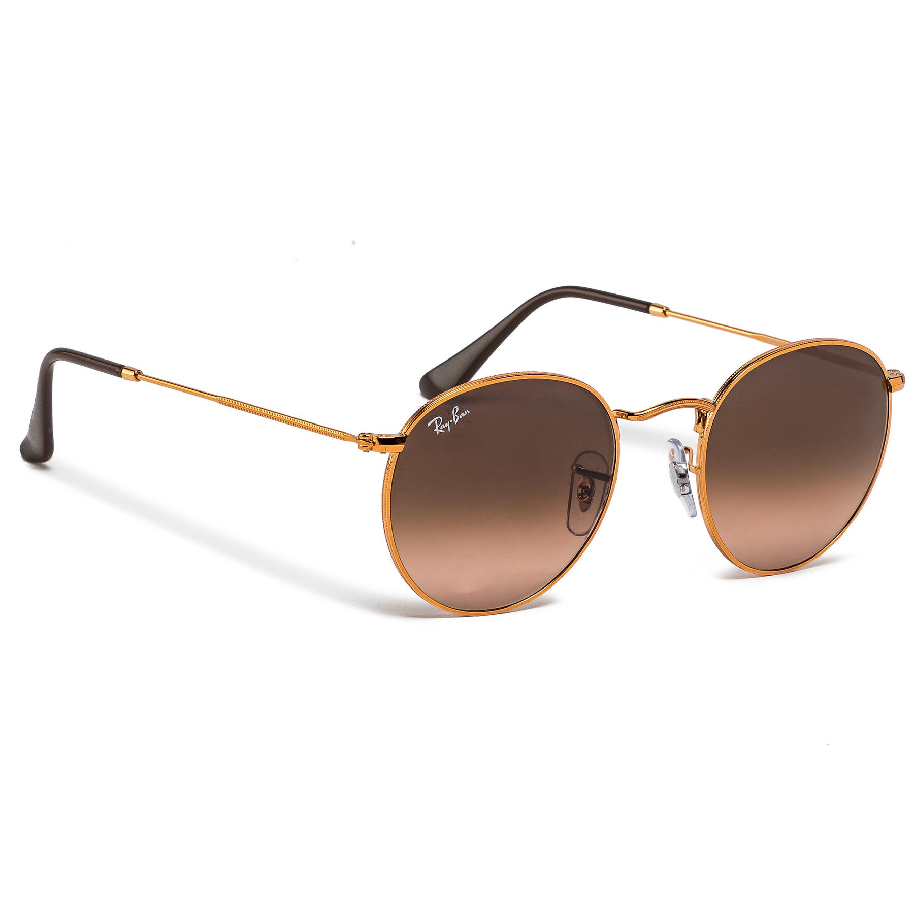 Ray-Ban Okulary przeciwsłoneczne Round Metal 0RB3447 9001A5 Brązowy